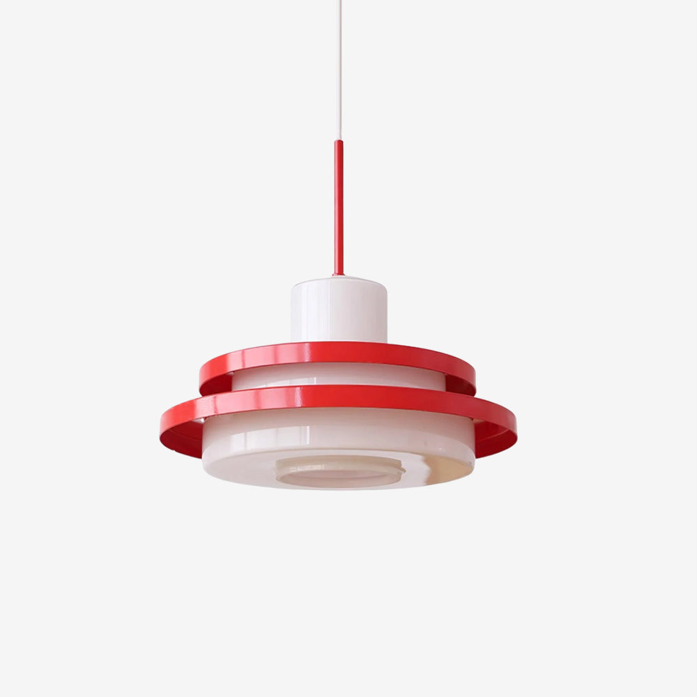 Eviso Lustra Lampe Suspendue Rouge Blanche - Neutralighting