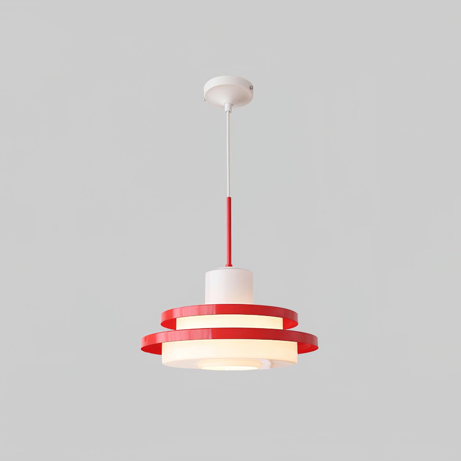 Eviso Lustra Lampe Suspendue Rouge Blanche - Neutralighting