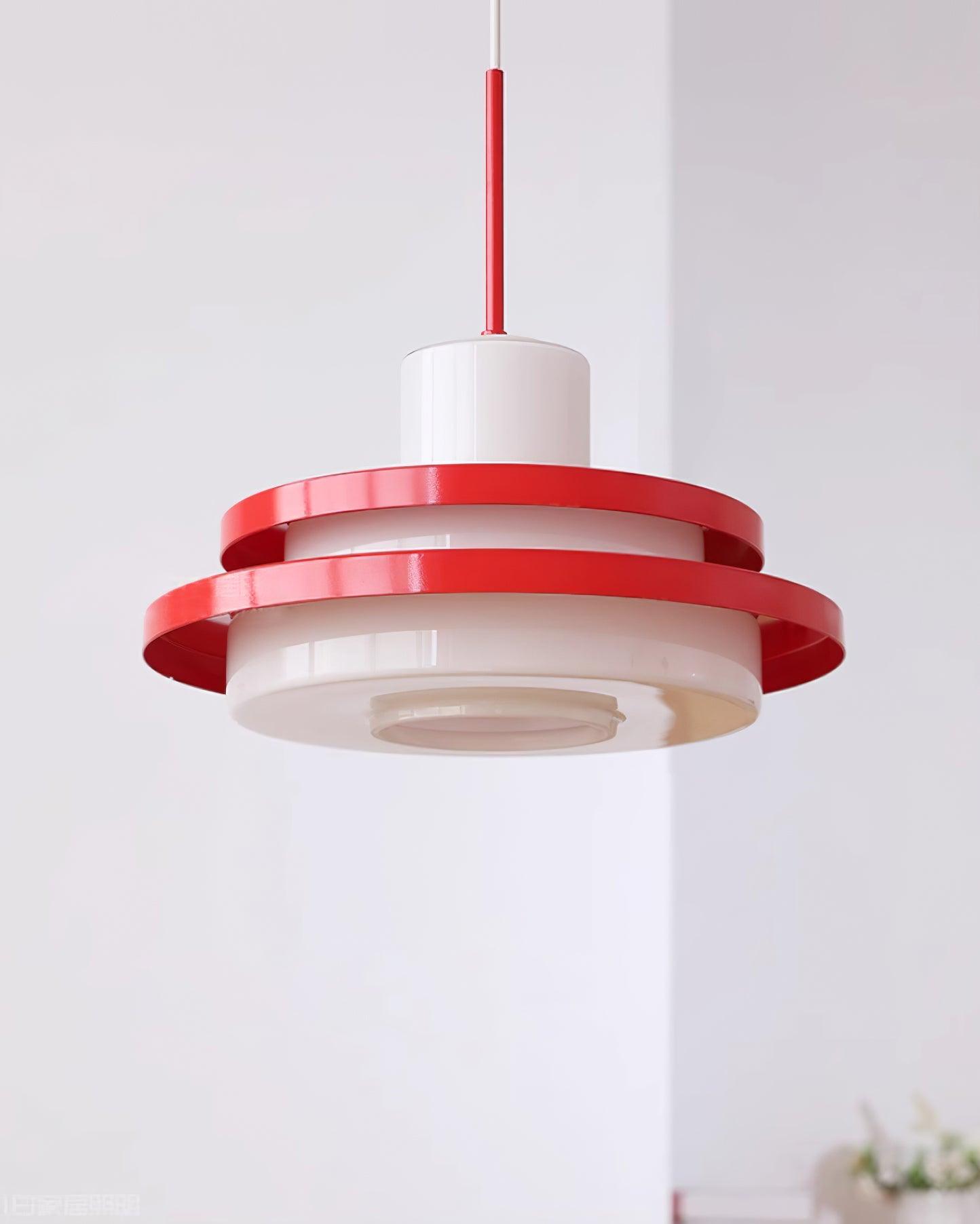 Eviso Lustra Lampe Suspendue Rouge Blanche - Neutralighting