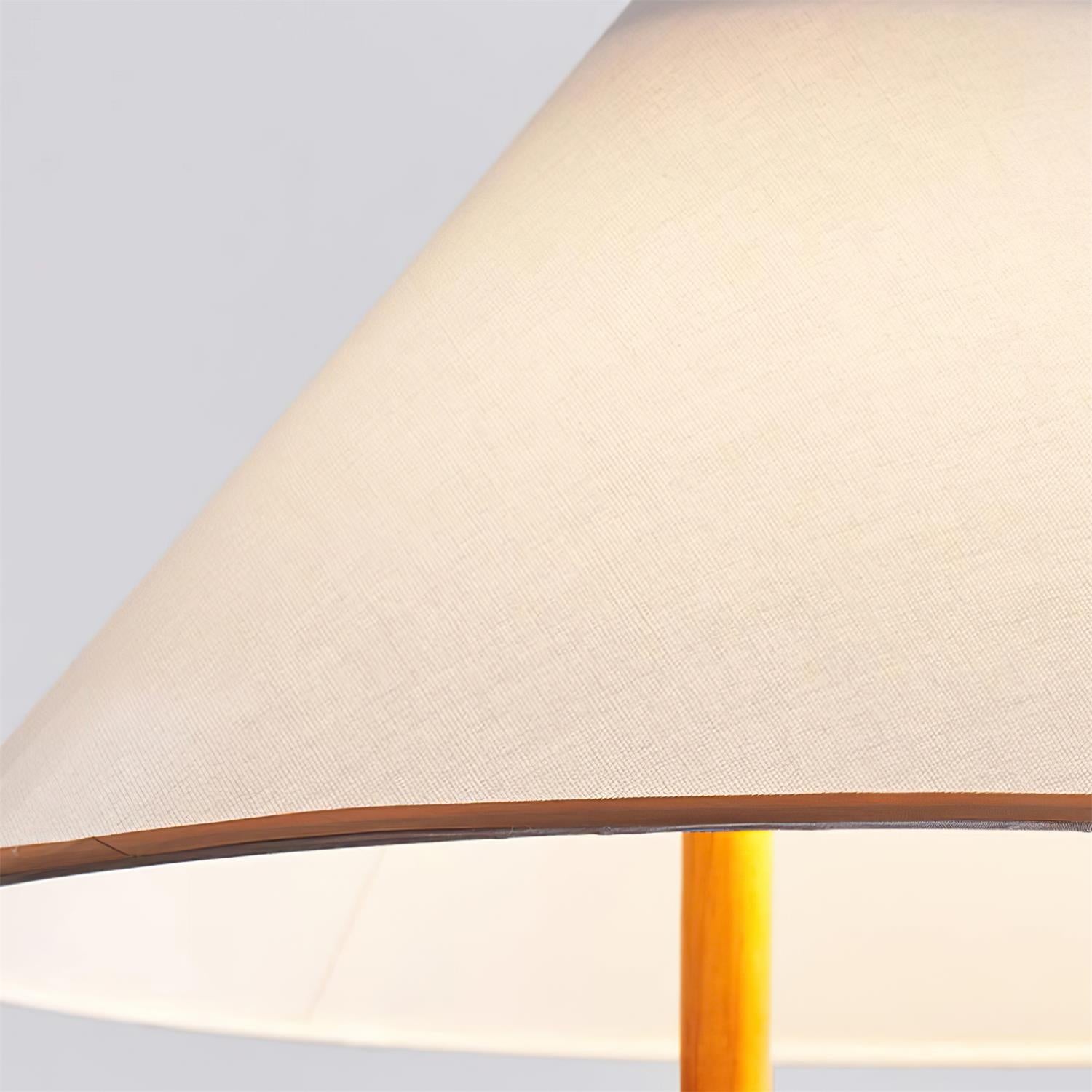 Makoto Suspension Lampe Tissu Cone Bois Réglable - Neutralighting