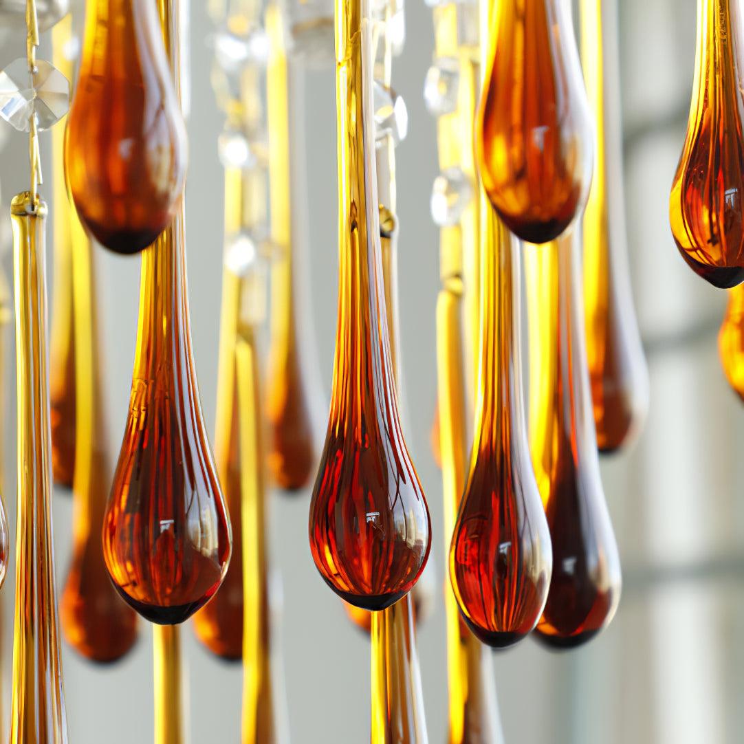 Lustra Chandelier Bras Dorés et Cristal - Neutralighting