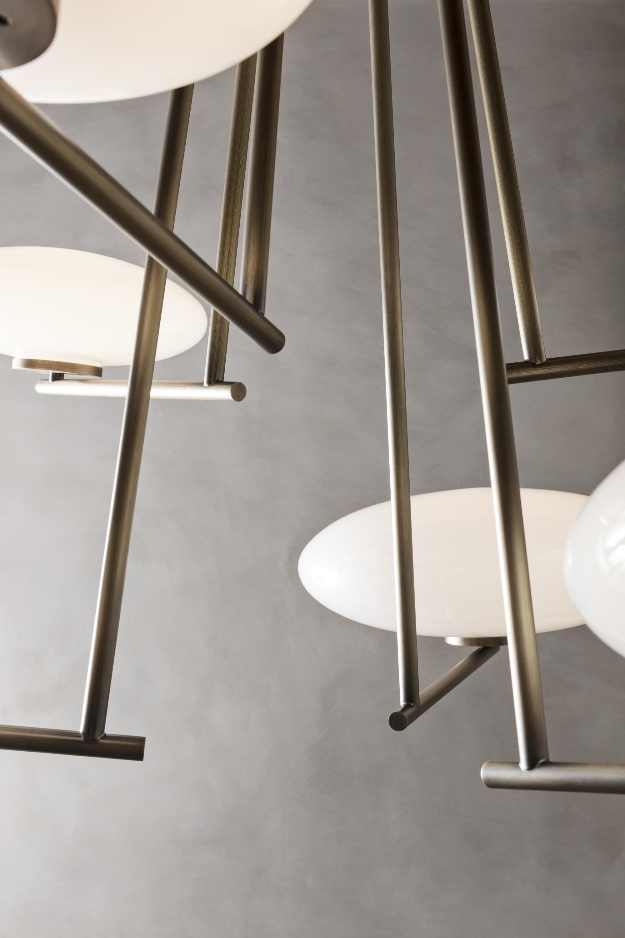 Umirarae Lampe de Plafond en Laiton et Verre Créativité Individuelle - Neutralighting