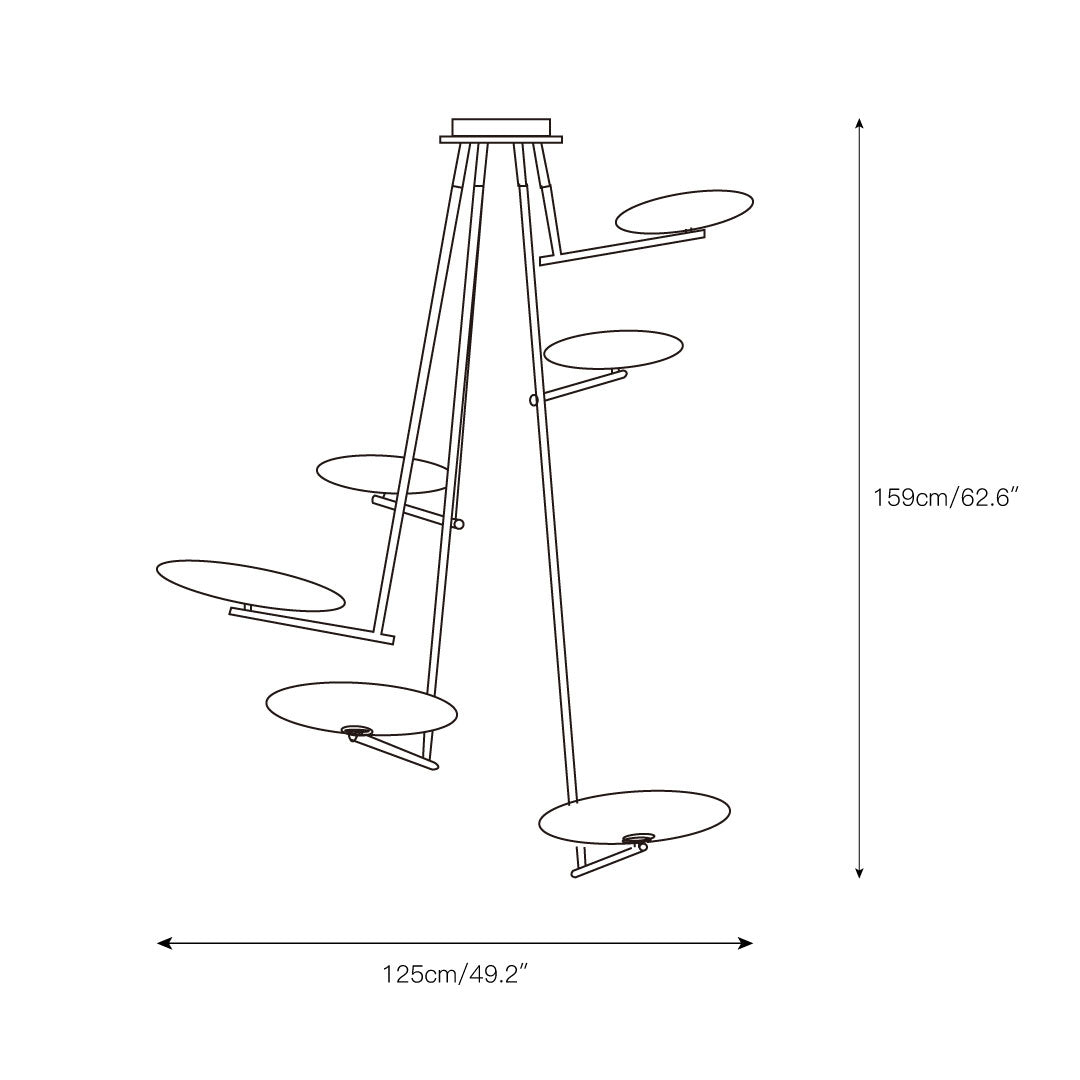 Umirarae Lampe de Plafond en Laiton et Verre Créativité Individuelle - Neutralighting