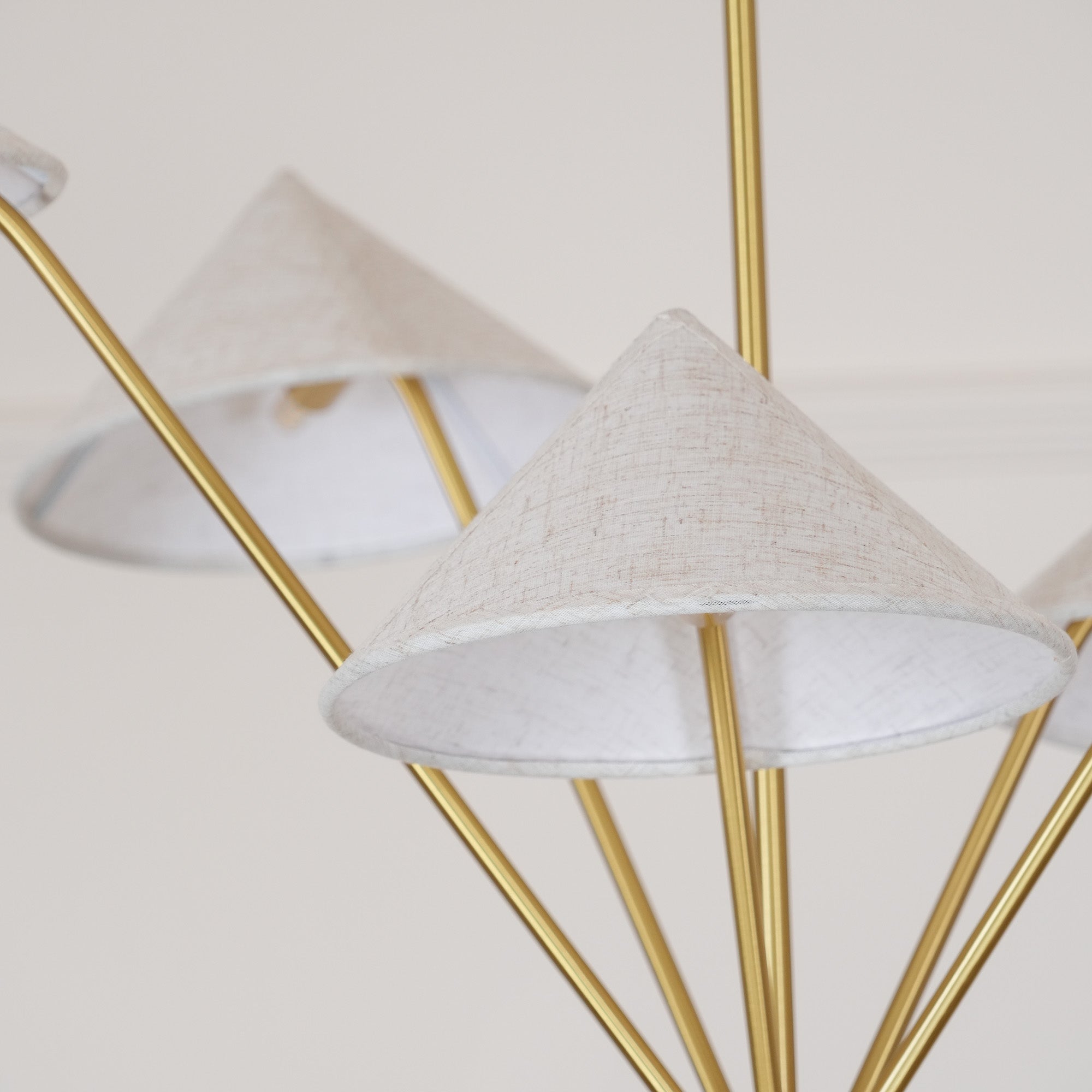 Avlorisra Lustre Laiton Tissu Industriel Vintage - Neutralighting