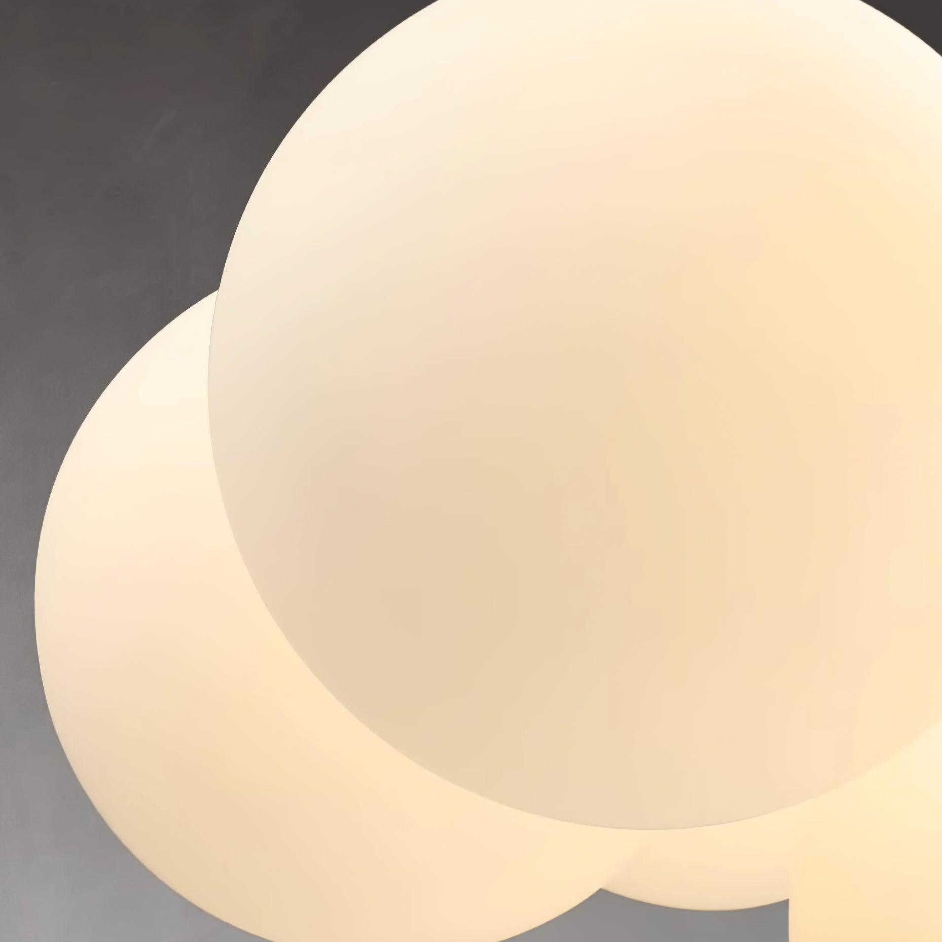Lustre Globe en Verre Cluster Cadre en Laiton Moderne Minimaliste pour Maison - Neutralighting