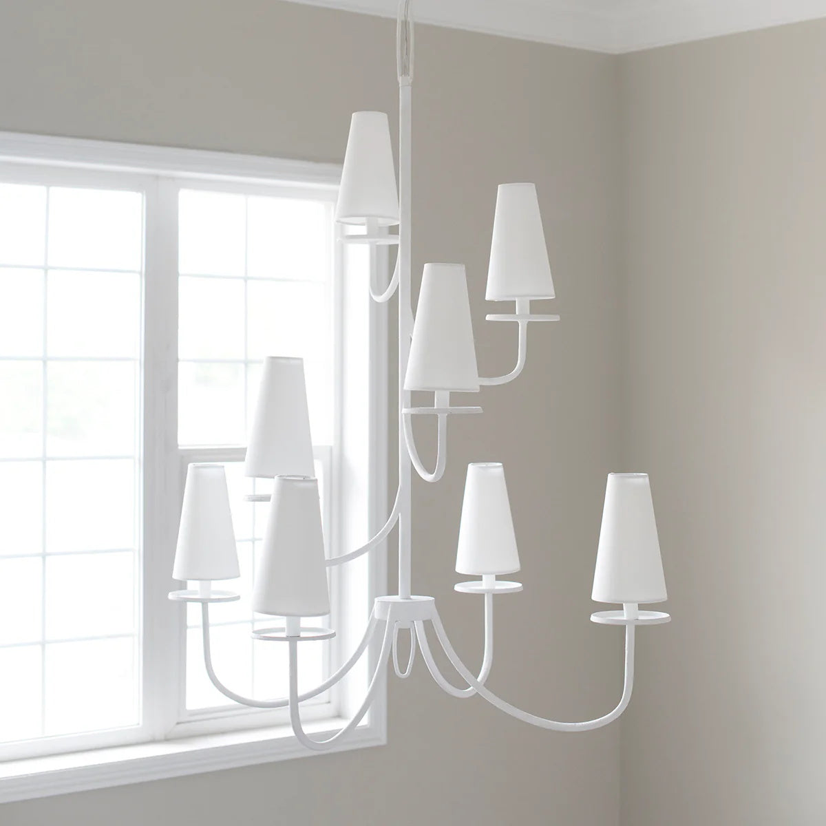 Curaeara Lustre Laiton Tissu Industriel Vintage - Neutralighting