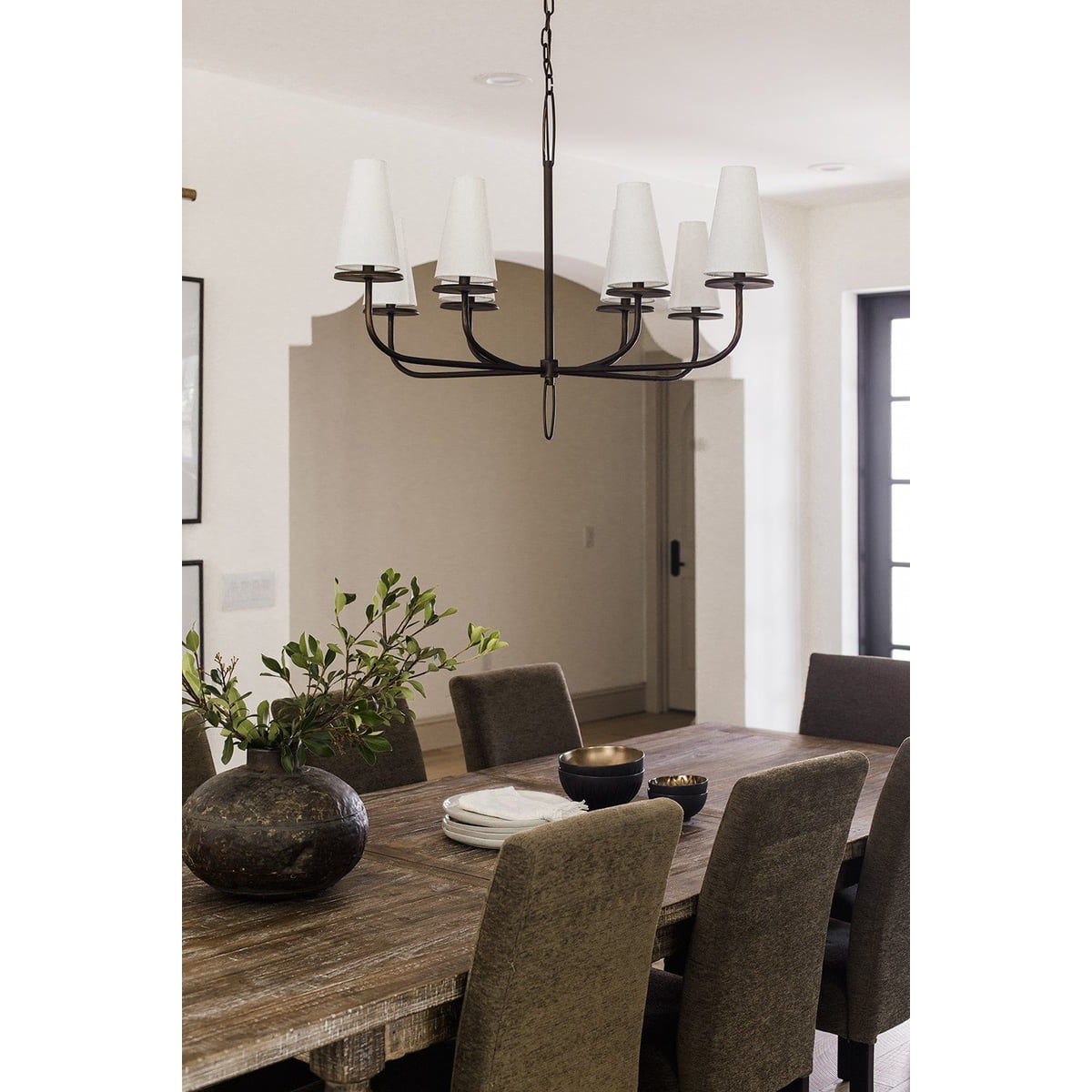 Curaeara Lustre Laiton Tissu Industriel Vintage - Neutralighting