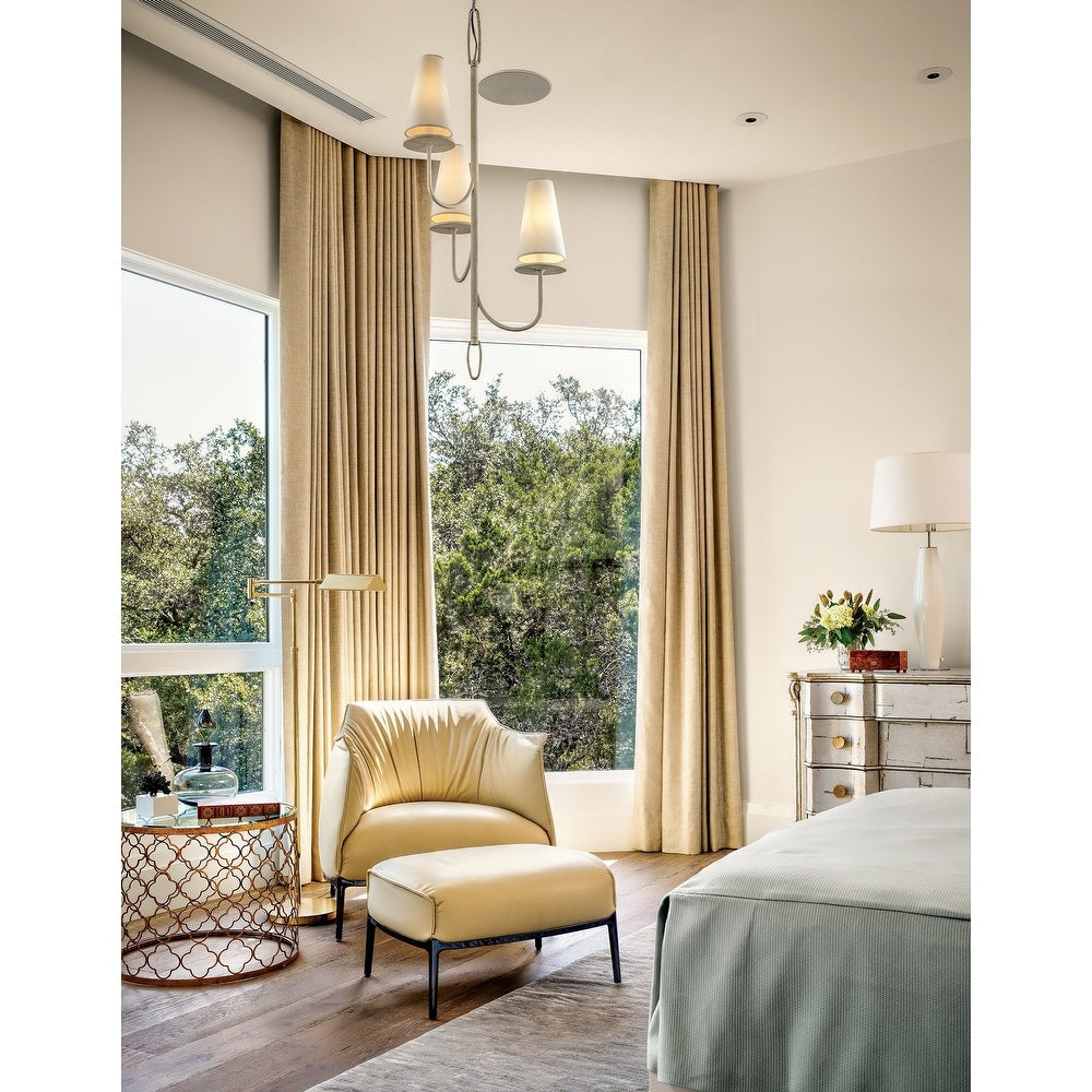 Curaeara Lustre Laiton Tissu Industriel Vintage - Neutralighting