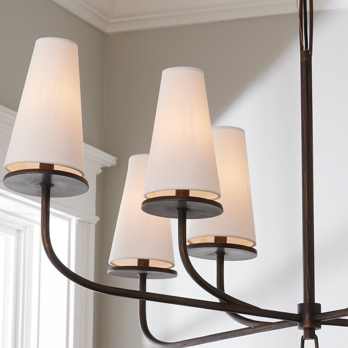 Curaeara Lustre Laiton Tissu Industriel Vintage - Neutralighting