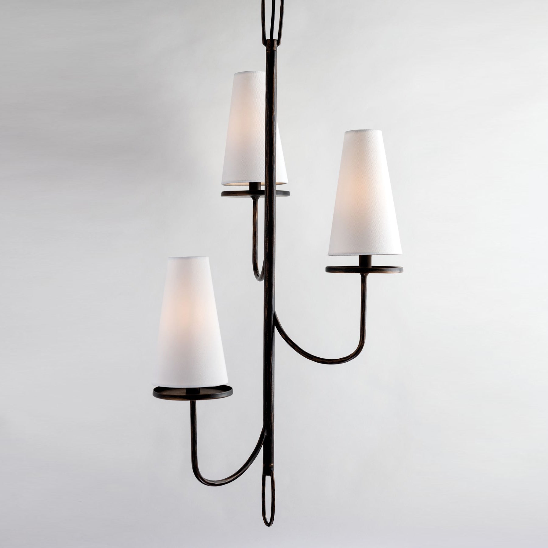 Curaeara Lustre Laiton Tissu Industriel Vintage - Neutralighting