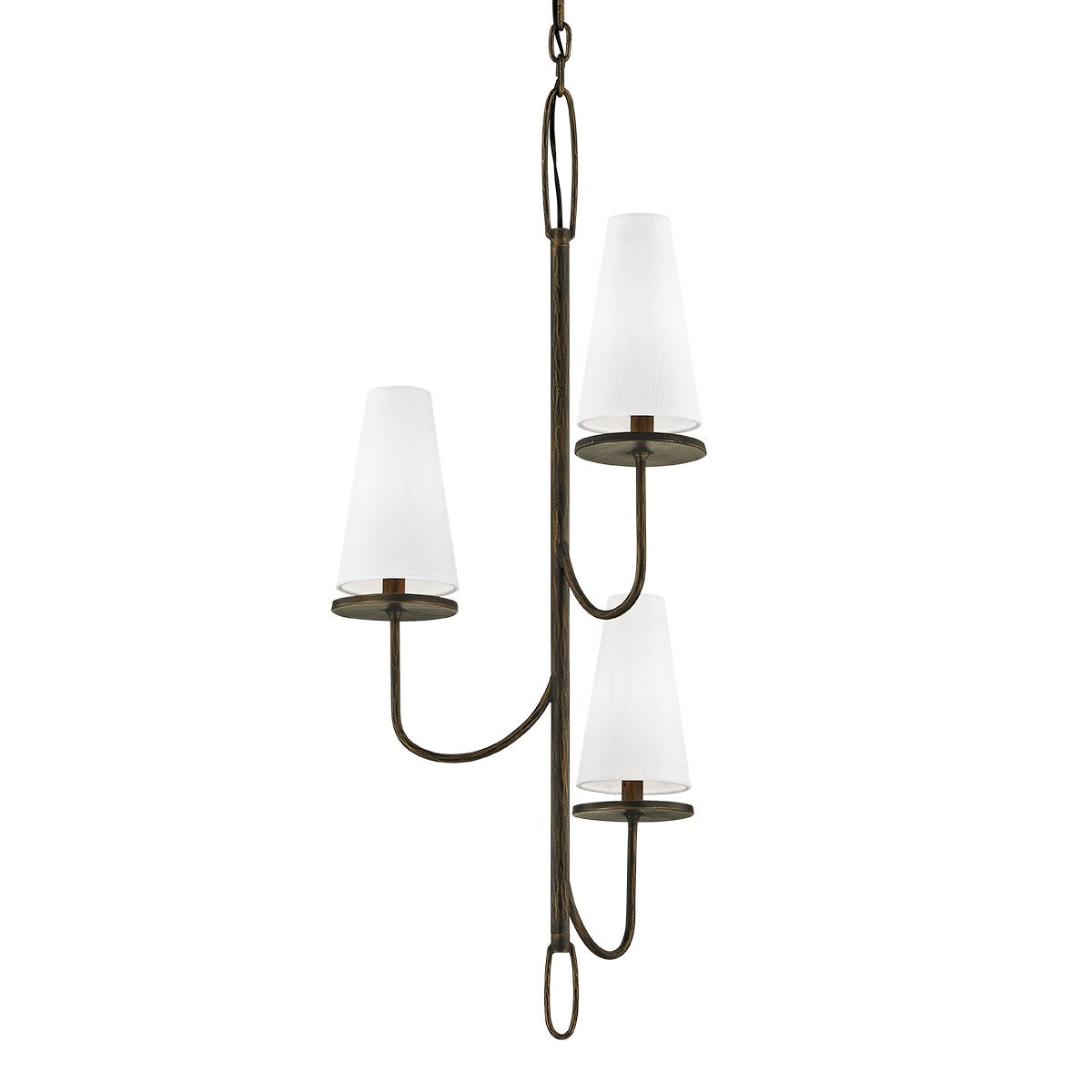 Curaeara Lustre Laiton Tissu Industriel Vintage - Neutralighting