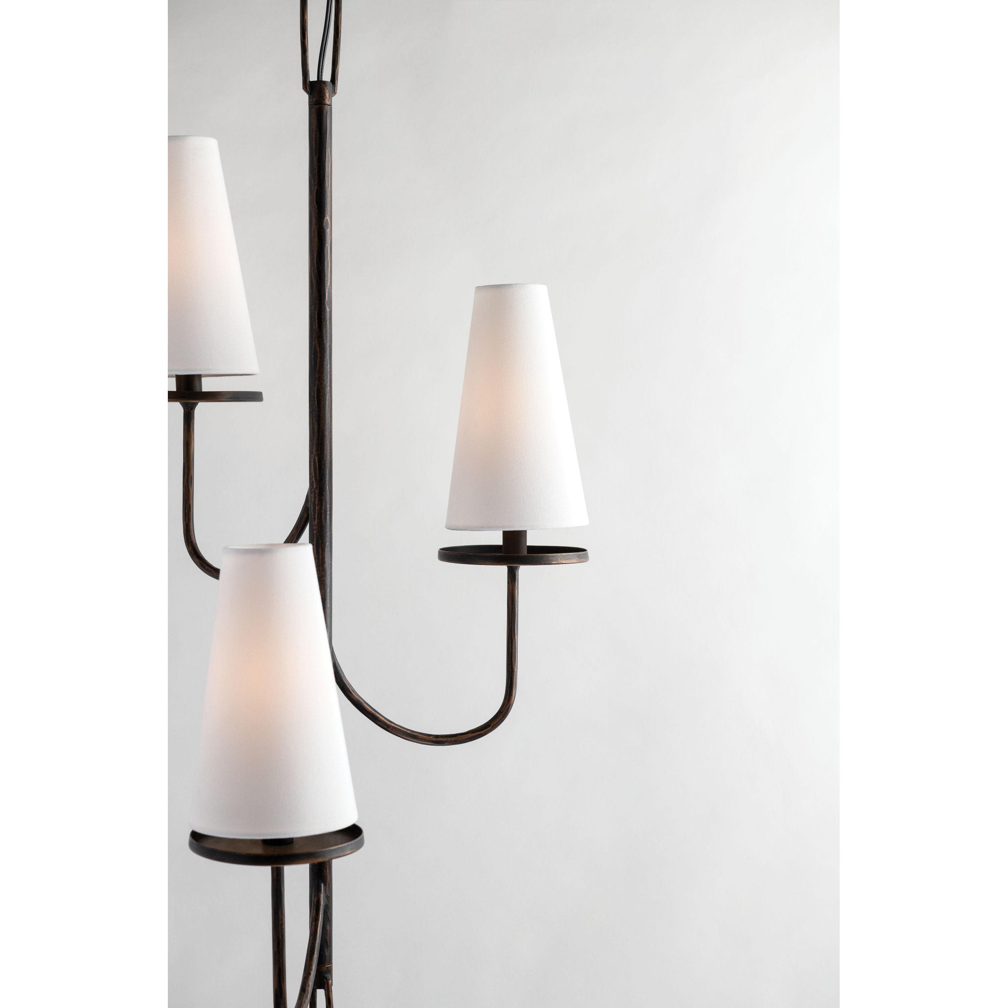 Curaeara Lustre Laiton Tissu Industriel Vintage - Neutralighting