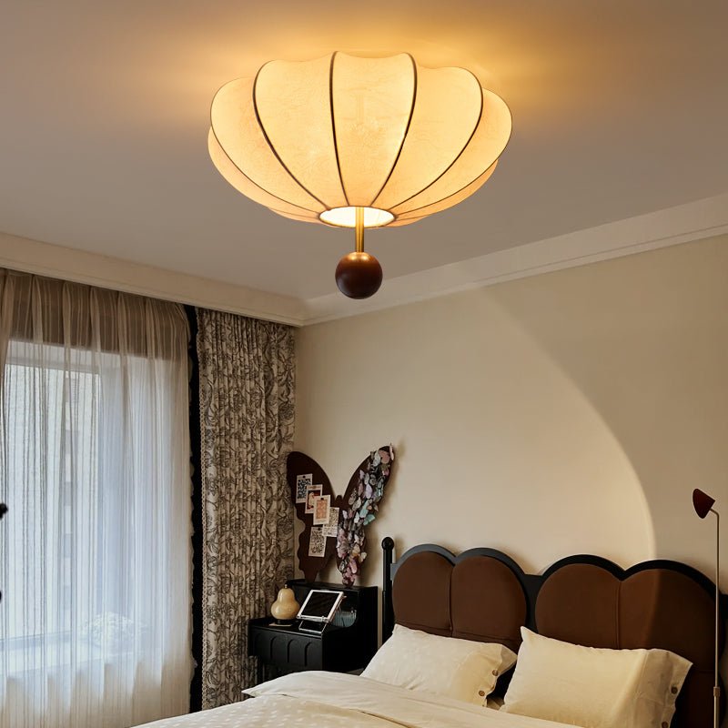 Willow Plafonnier Salon Bois Tissu