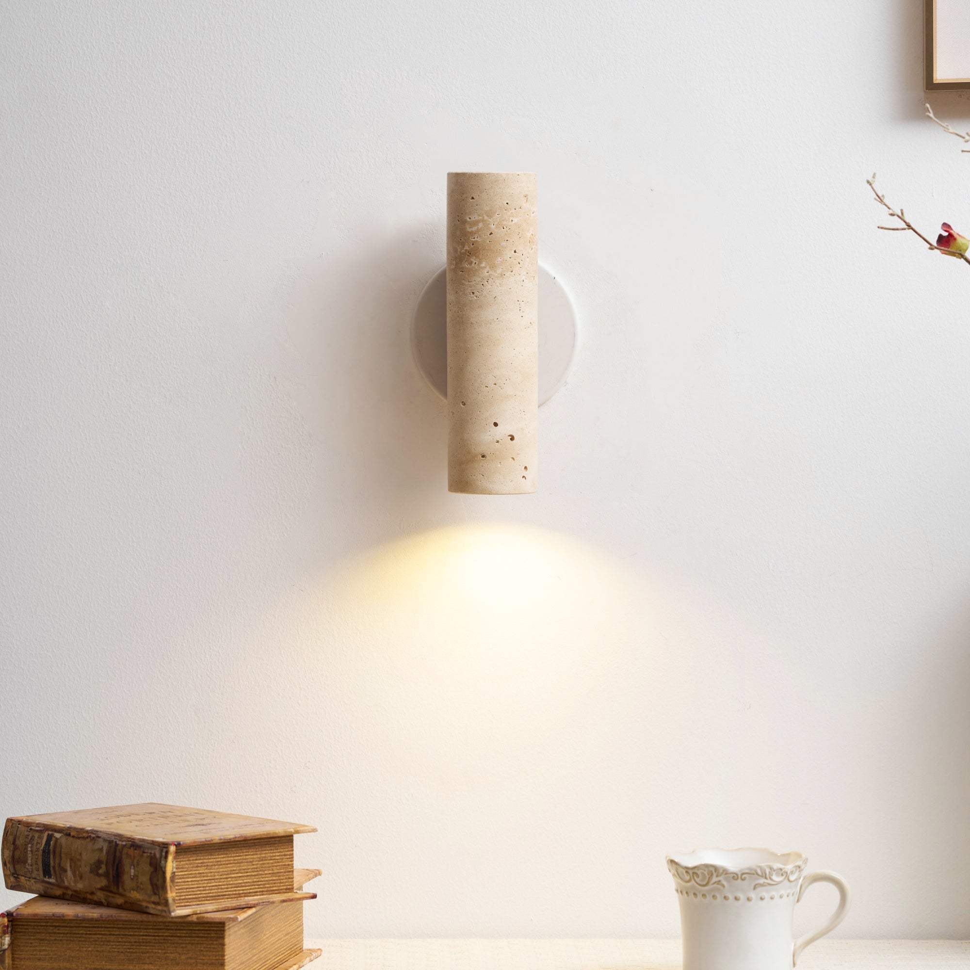 Uvineth Applique Murale Travertin Minimaliste Moderne - Neutralighting