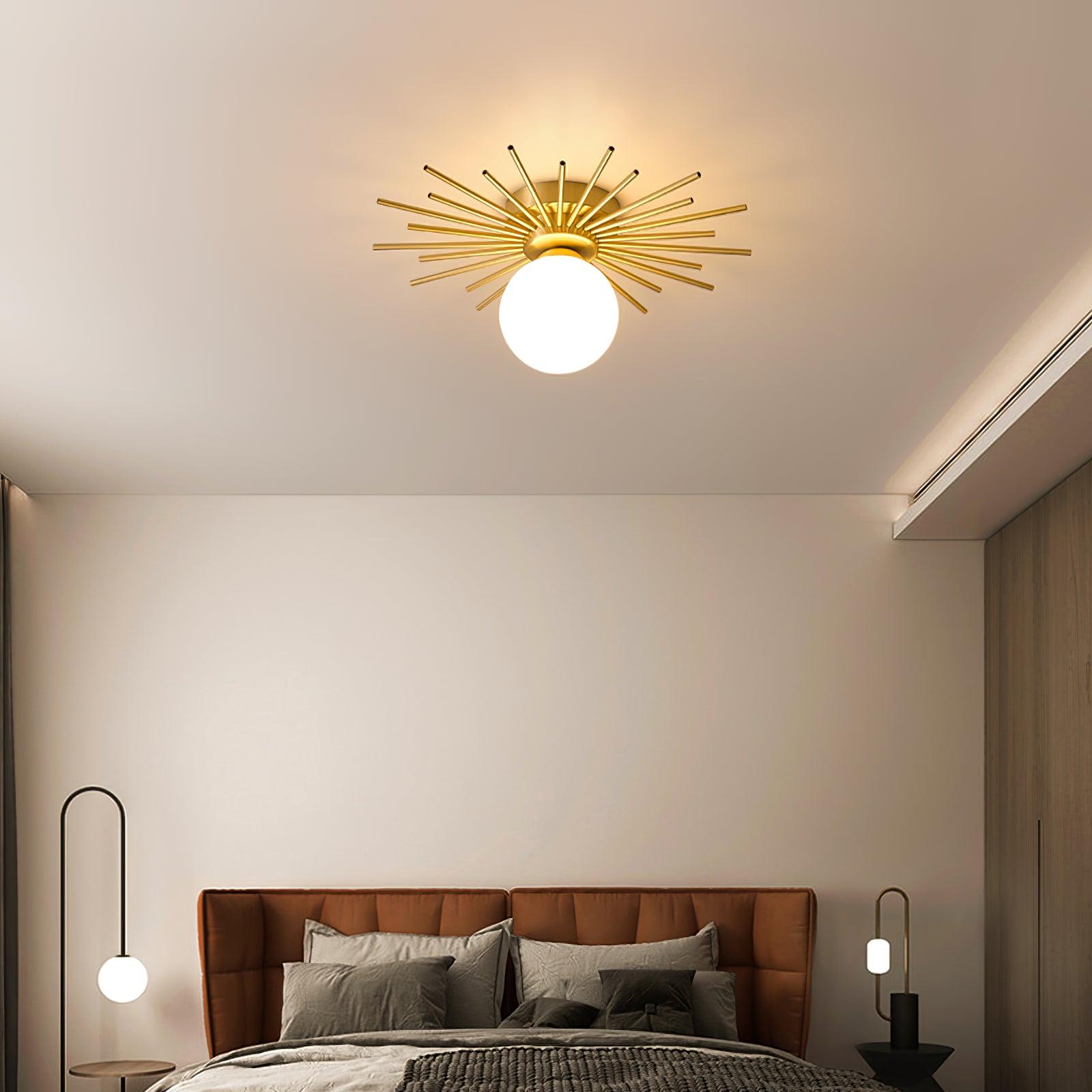 Solara Plafonnier Brillant Étoilé Glam Moderne en Laiton - Neutralighting