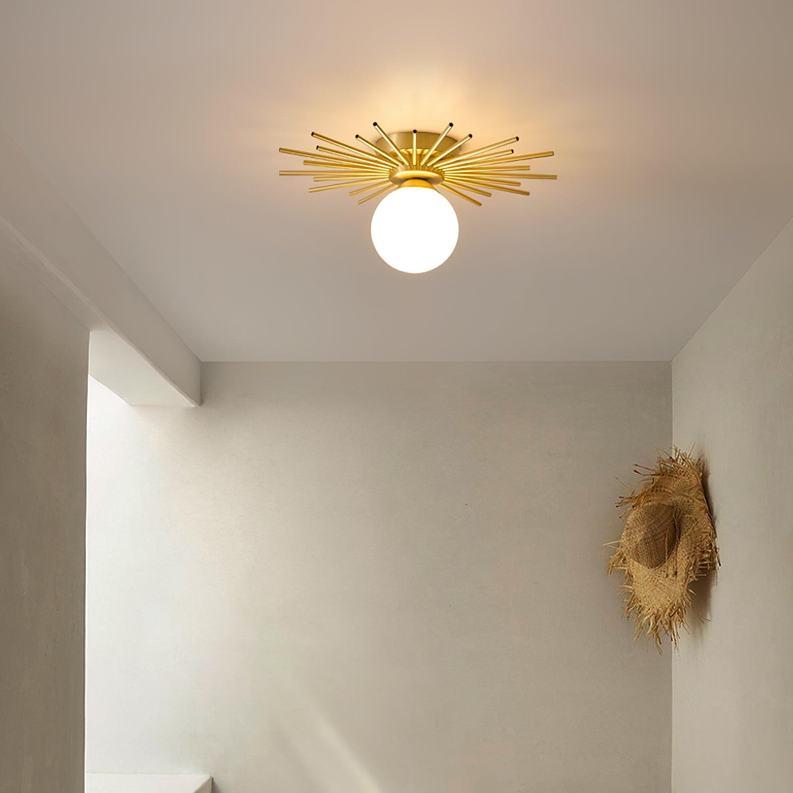 Solara Plafonnier Brillant Étoilé Glam Moderne en Laiton - Neutralighting