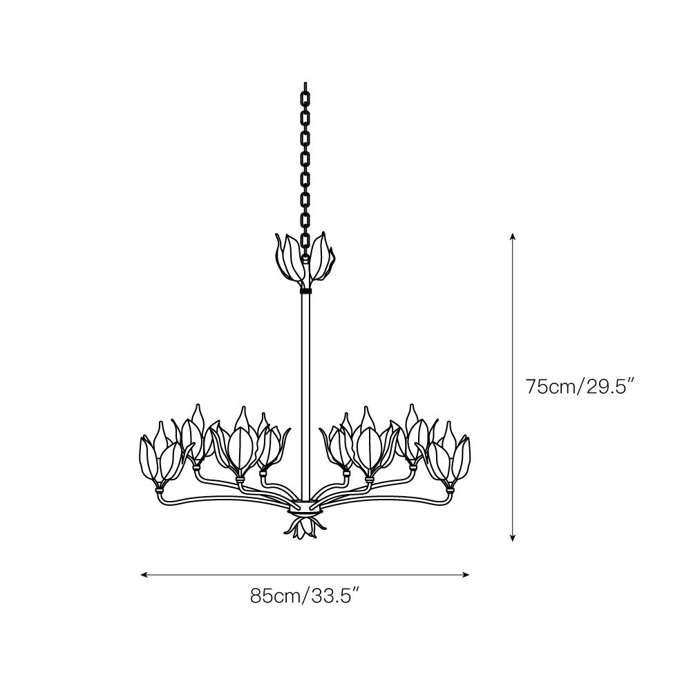 Syvenira Lustre Métal Tulipe Créativité Individuelle - Neutralighting
