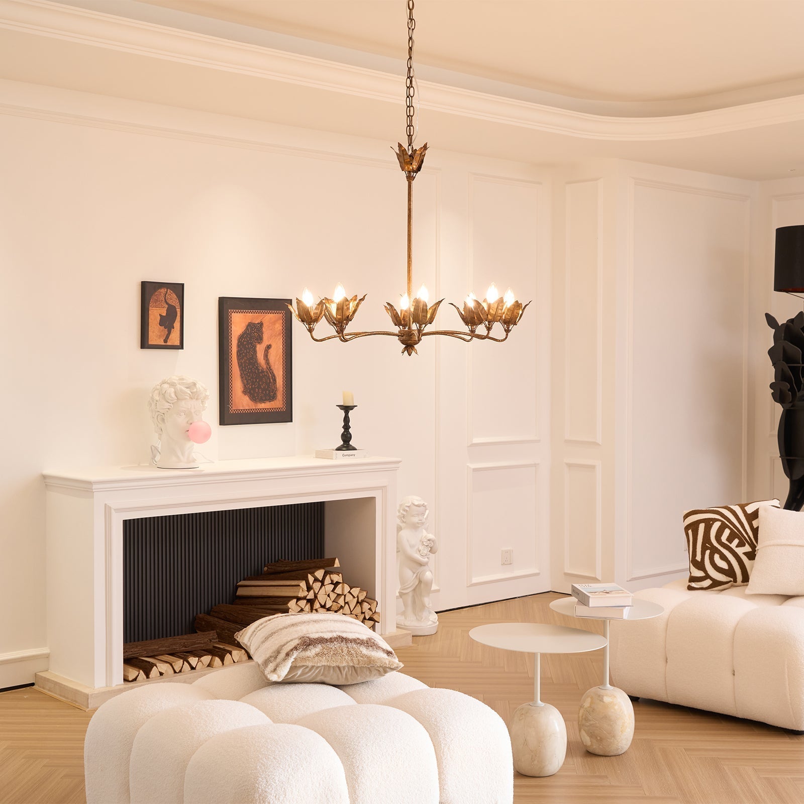 Syvenira Lustre Métal Tulipe Créativité Individuelle - Neutralighting