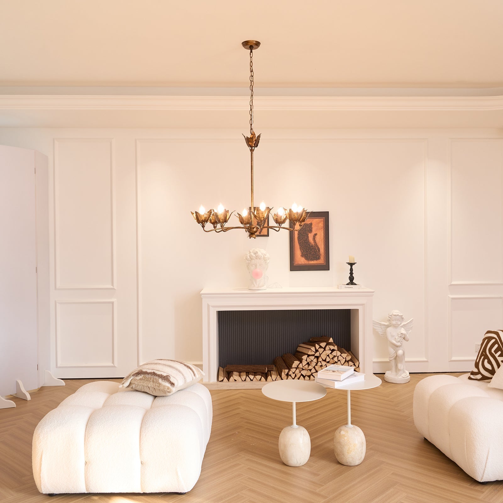 Syvenira Lustre Métal Tulipe Créativité Individuelle - Neutralighting