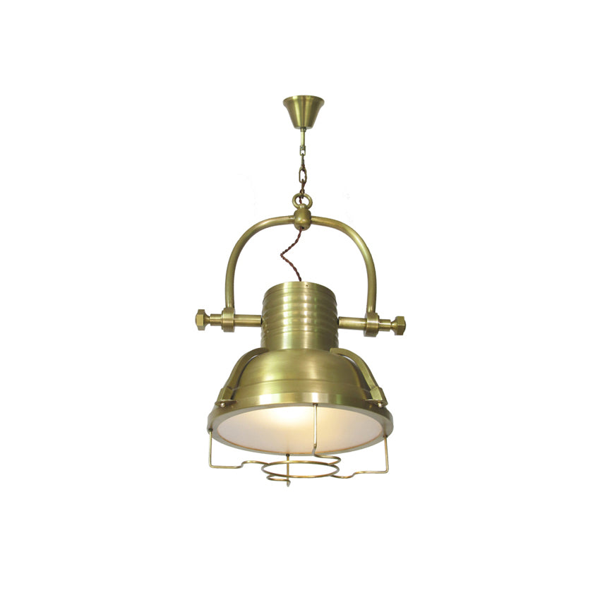 Evelor Vintage Industrial Metal Pendant Light - Lamp Copper