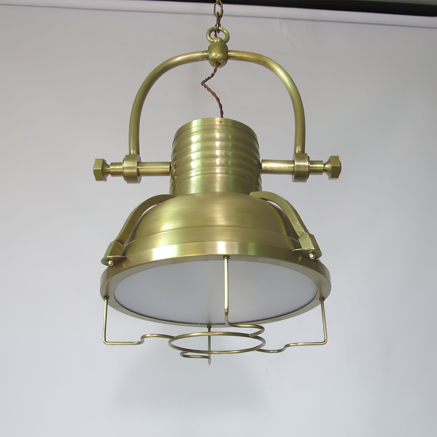 Evelor Vintage Industrial Metal Pendant Light - Lamp Copper