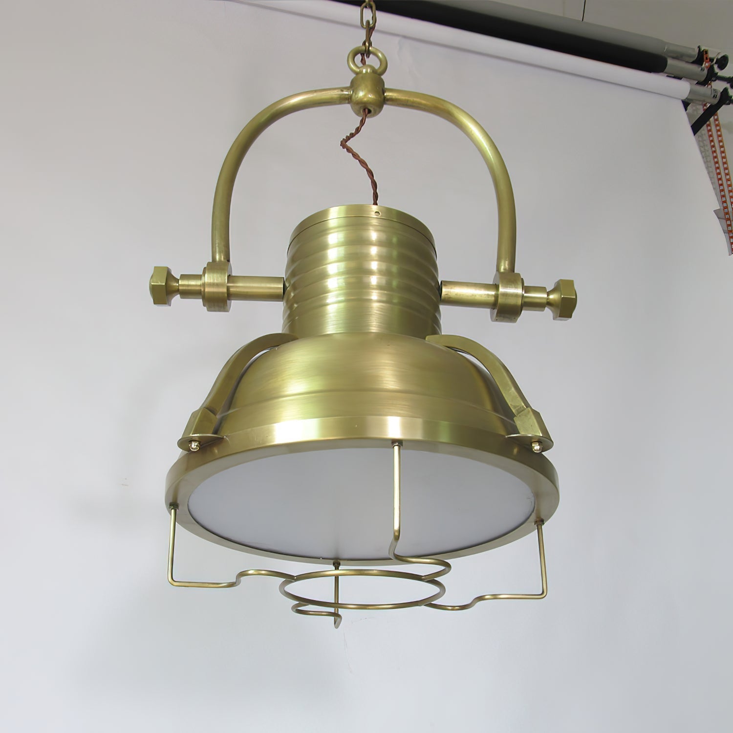Evelor Vintage Industrial Metal Pendant Light - Lamp Copper