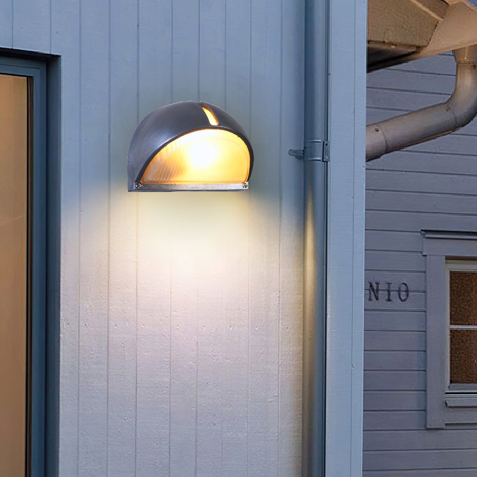 Olcarila Vintage Outdoor Metal Glass Sconce Wall Lamp - Lamp Copper