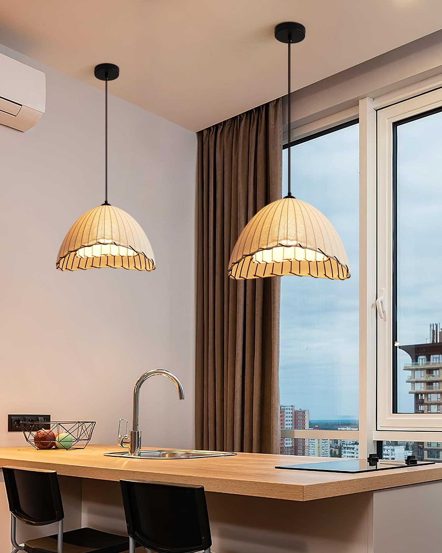 Eclipta Suspension en Lin Tissu - Neutralighting