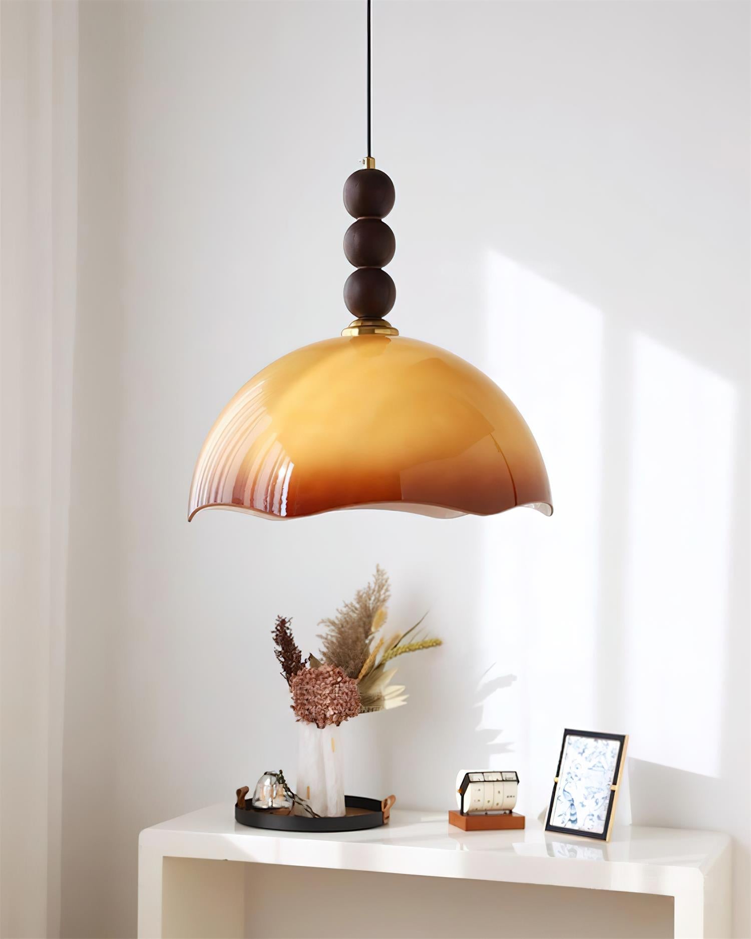 Marlu Pendant Lamp Rippling Dome - Letslighting