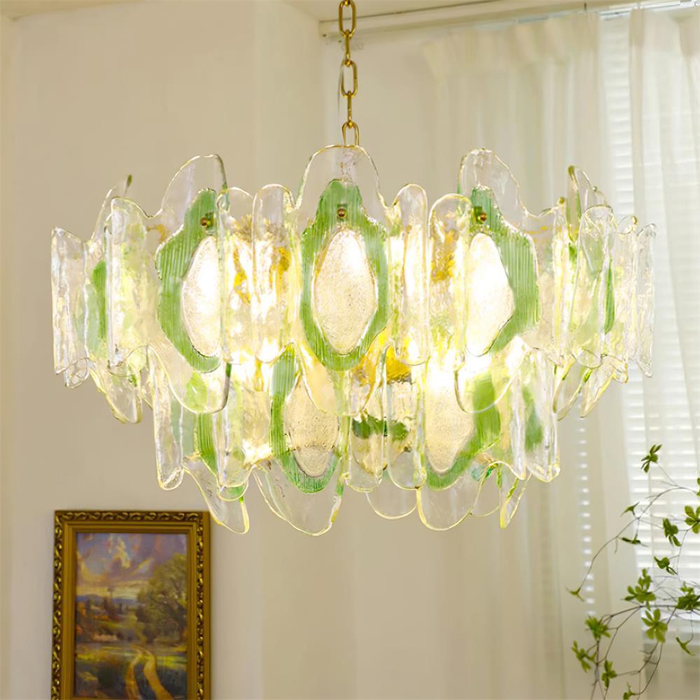 Marrina Lustre Vintage Verre Ambre Élégance - Neutralighting