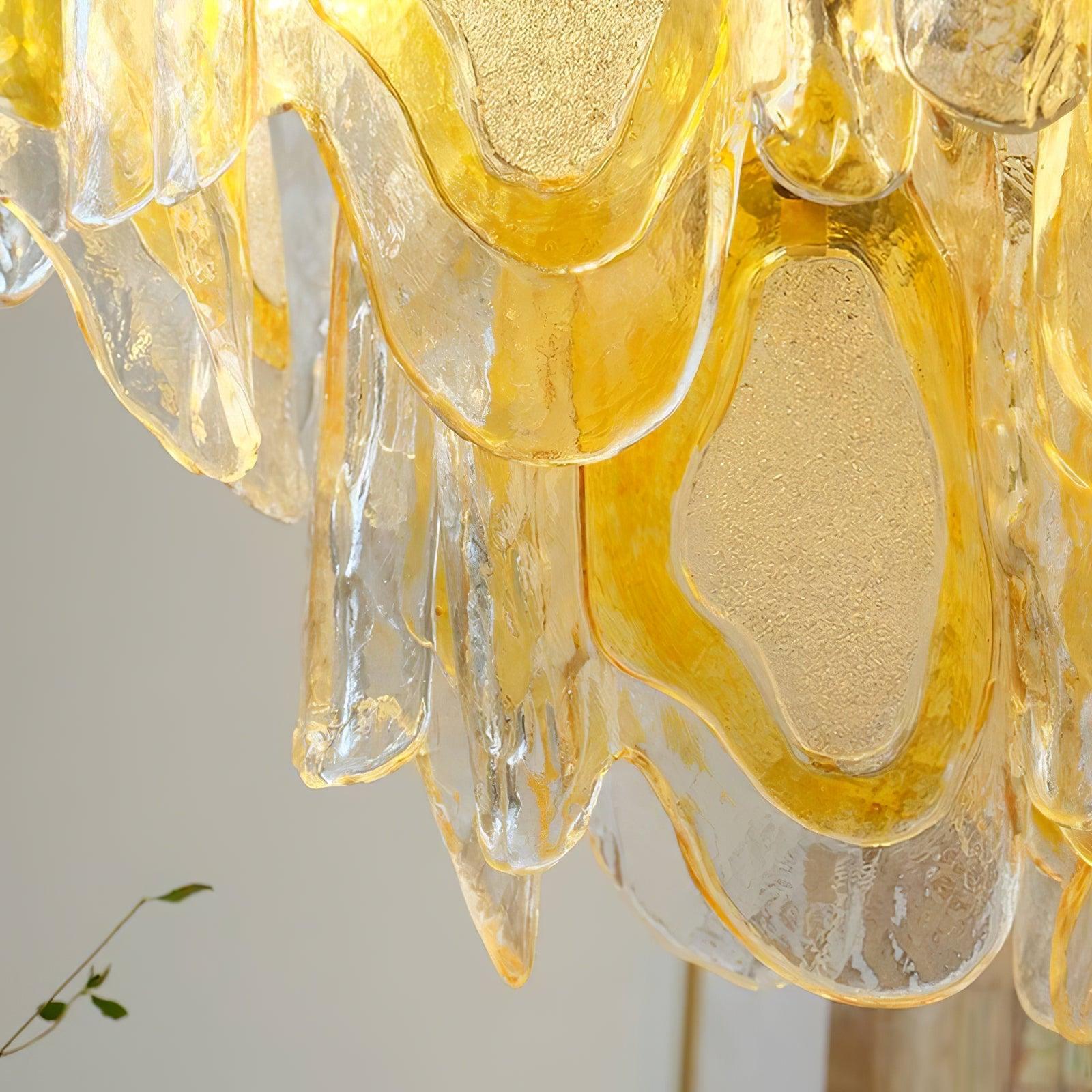 Marrina Lustre Vintage Verre Ambre Élégance - Neutralighting
