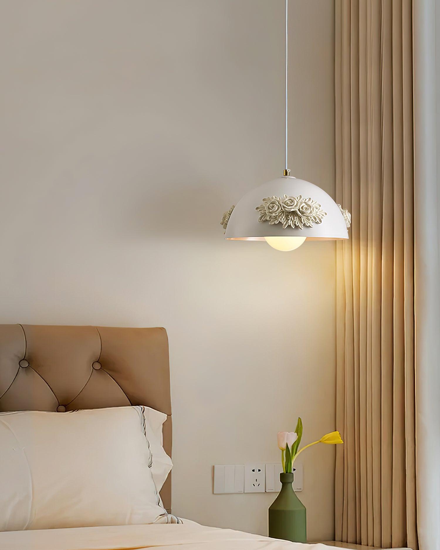 Masiero Suspension Rose Orné Dôme - Neutralighting