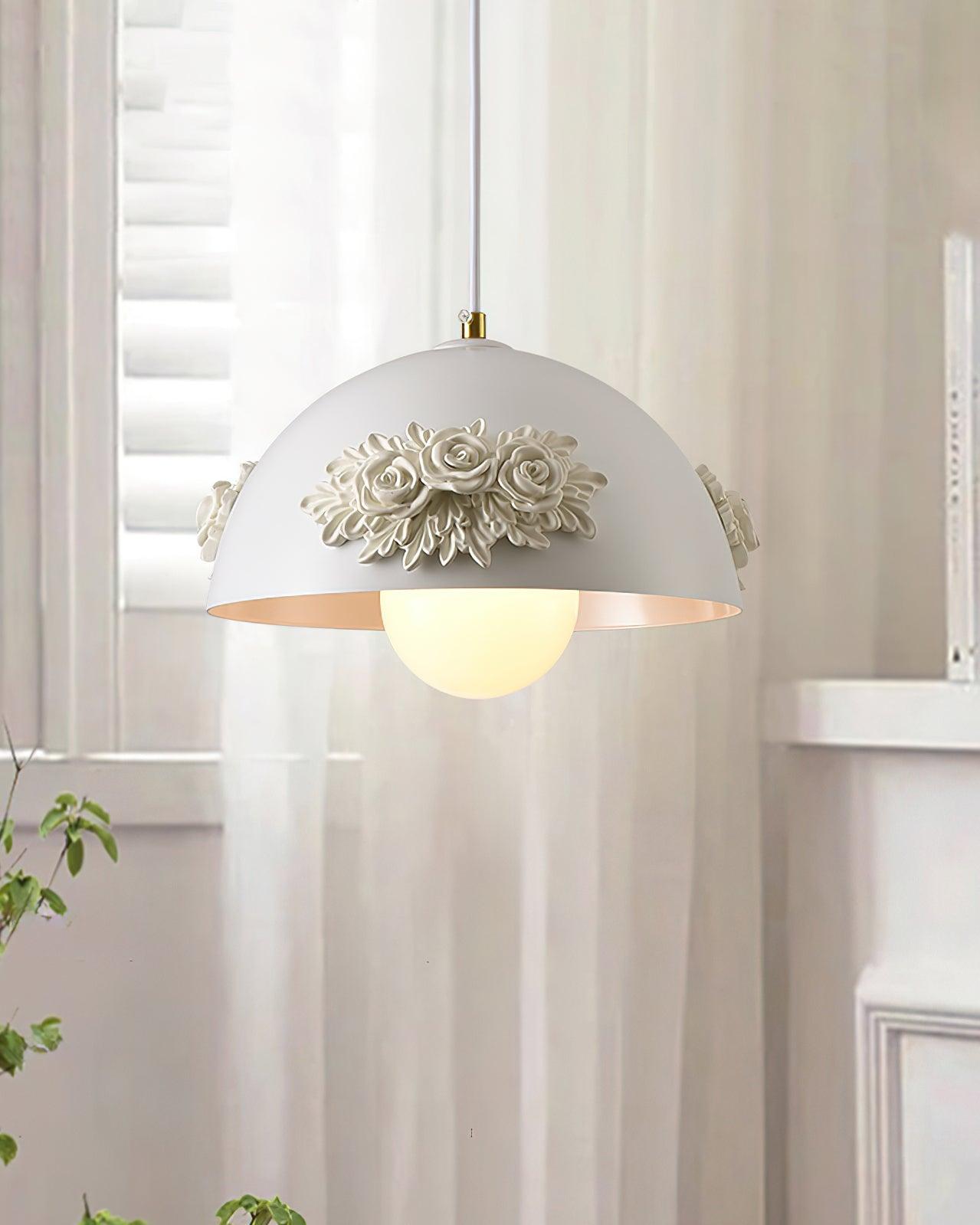 Masiero Suspension Rose Orné Dôme - Neutralighting