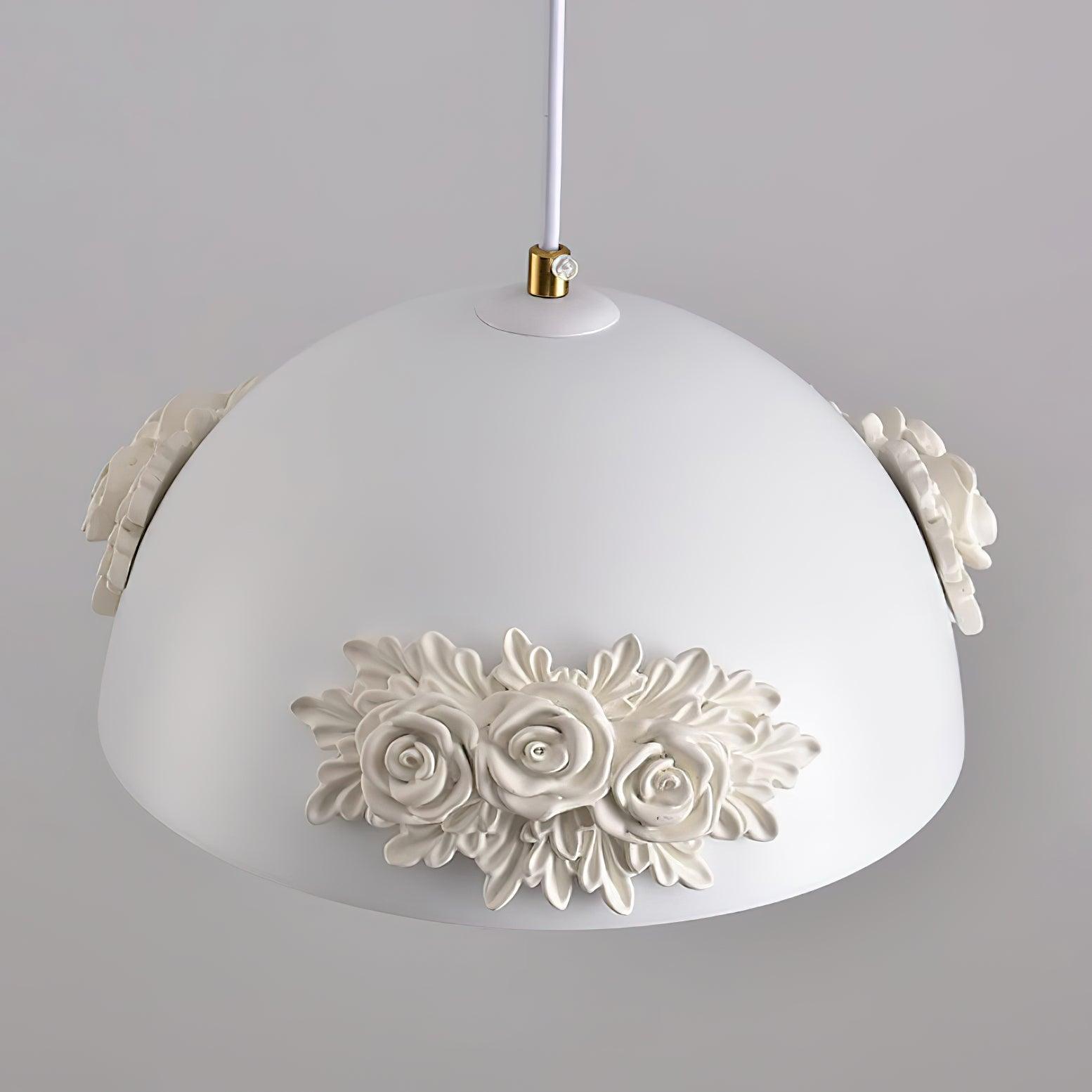 Masiero Suspension Rose Orné Dôme - Neutralighting