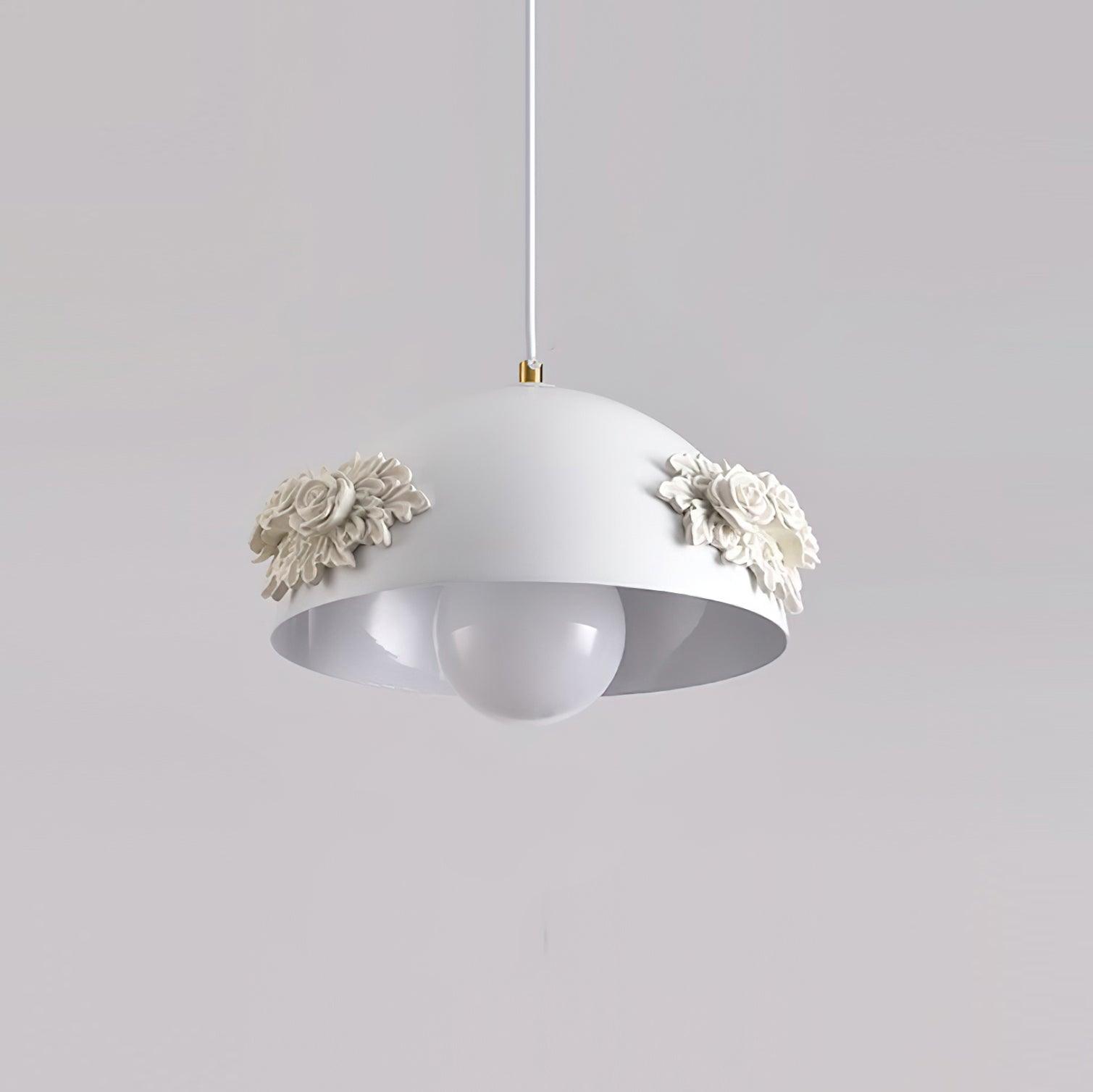 Masiero Suspension Rose Orné Dôme - Neutralighting