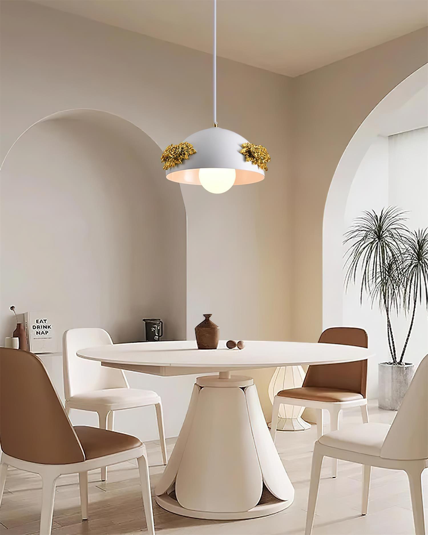 Masiero Suspension Rose Orné Dôme - Neutralighting