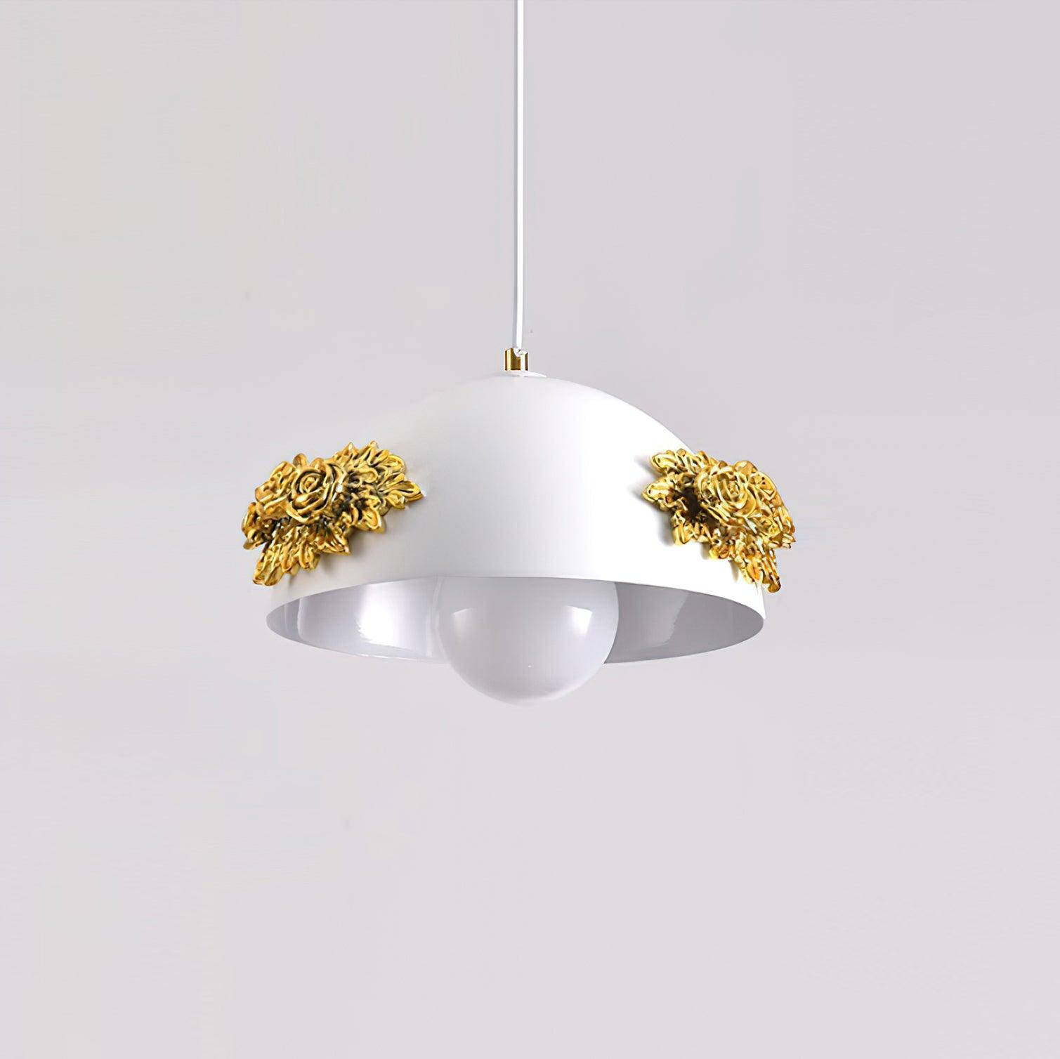 Masiero Suspension Rose Orné Dôme - Neutralighting