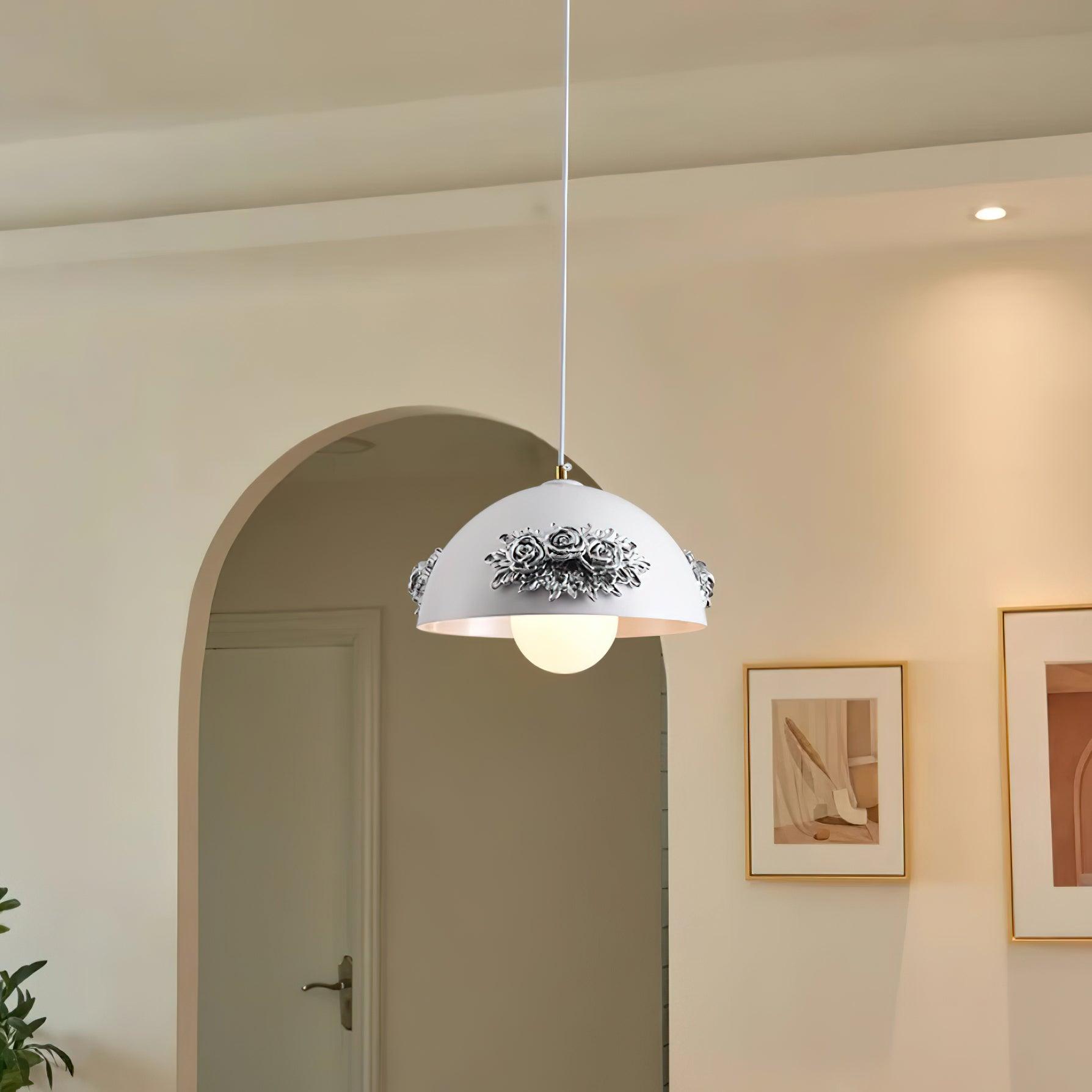 Masiero Suspension Rose Orné Dôme - Neutralighting