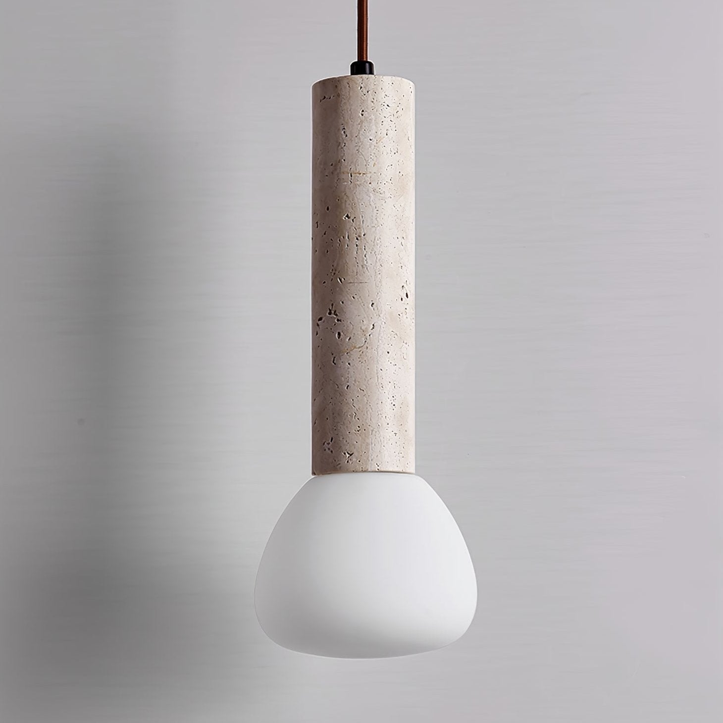 Cicaris Lampe Suspendue Minimaliste en Travertin - Neutralighting