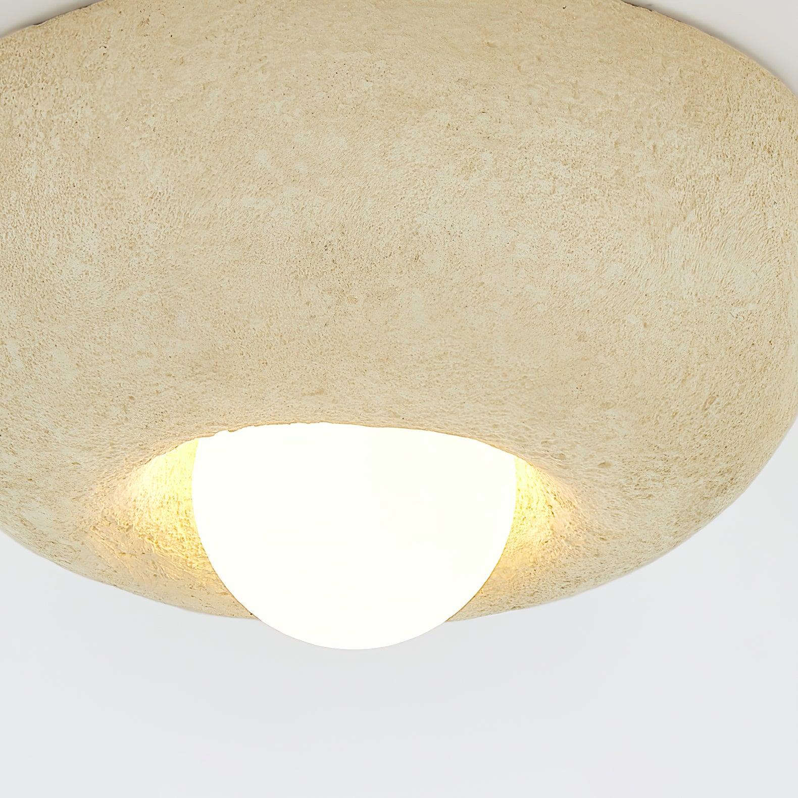 Mauro Plafonnier Texture Naturelle Hémisphère Style Moderne - Neutralighting