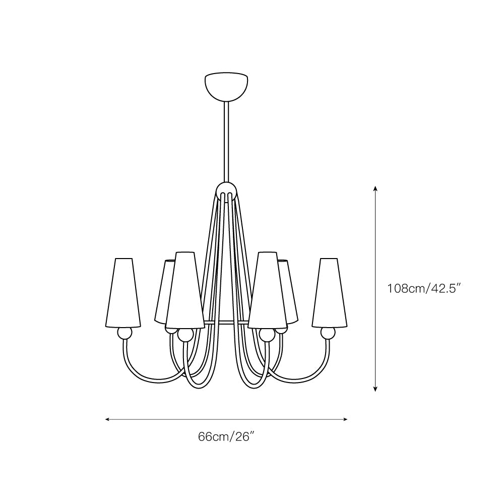 Calire Lustre Métal Tissu Industriel Vintage - Neutralighting