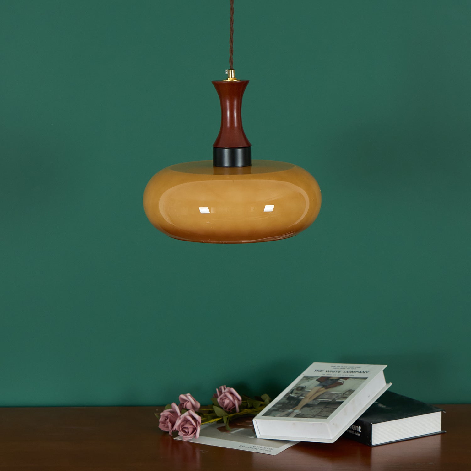 Charlotte Suspension Bois Verre