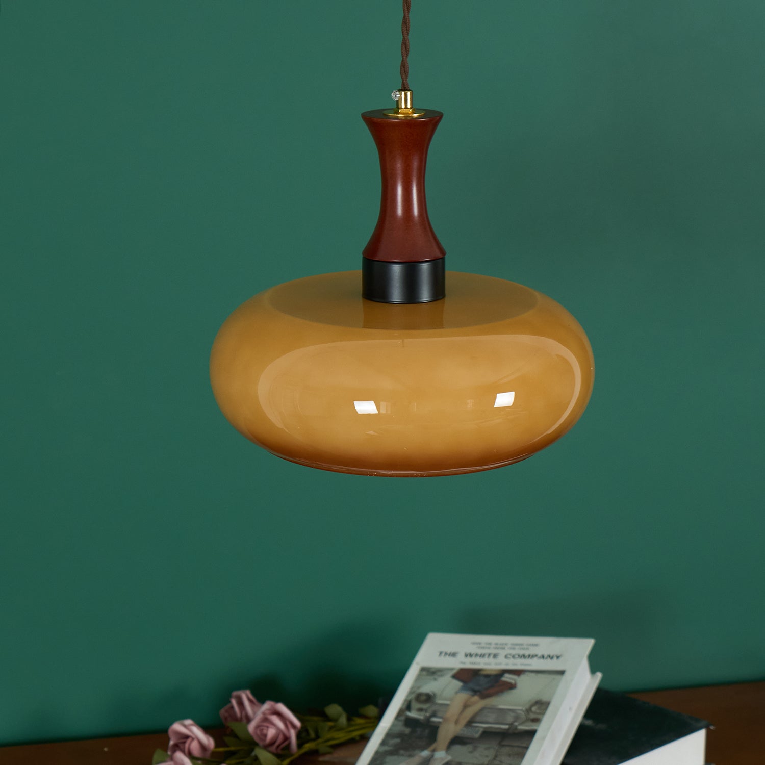 Charlotte Suspension Bois Verre