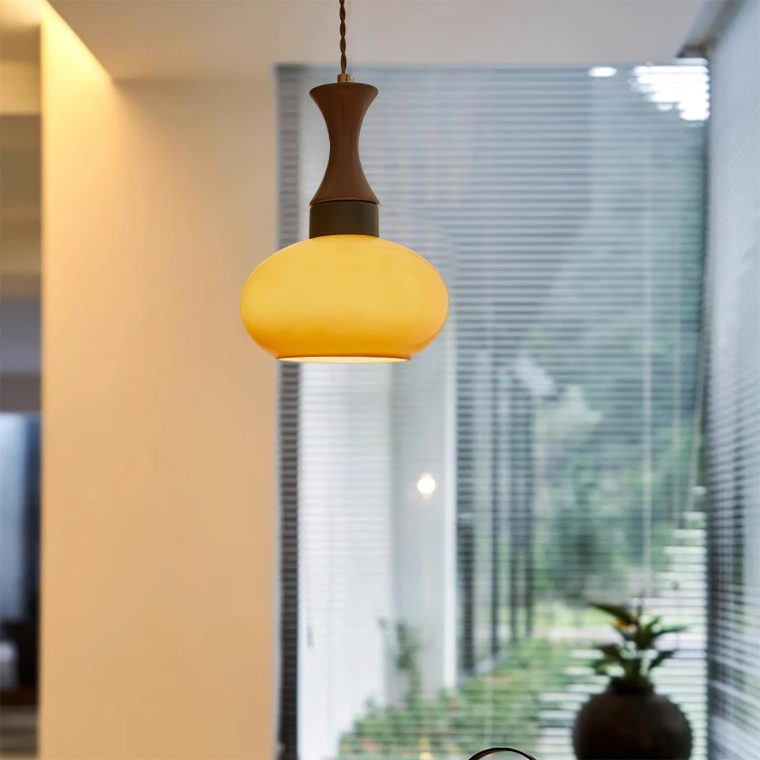 Charlotte Suspension Bois Verre