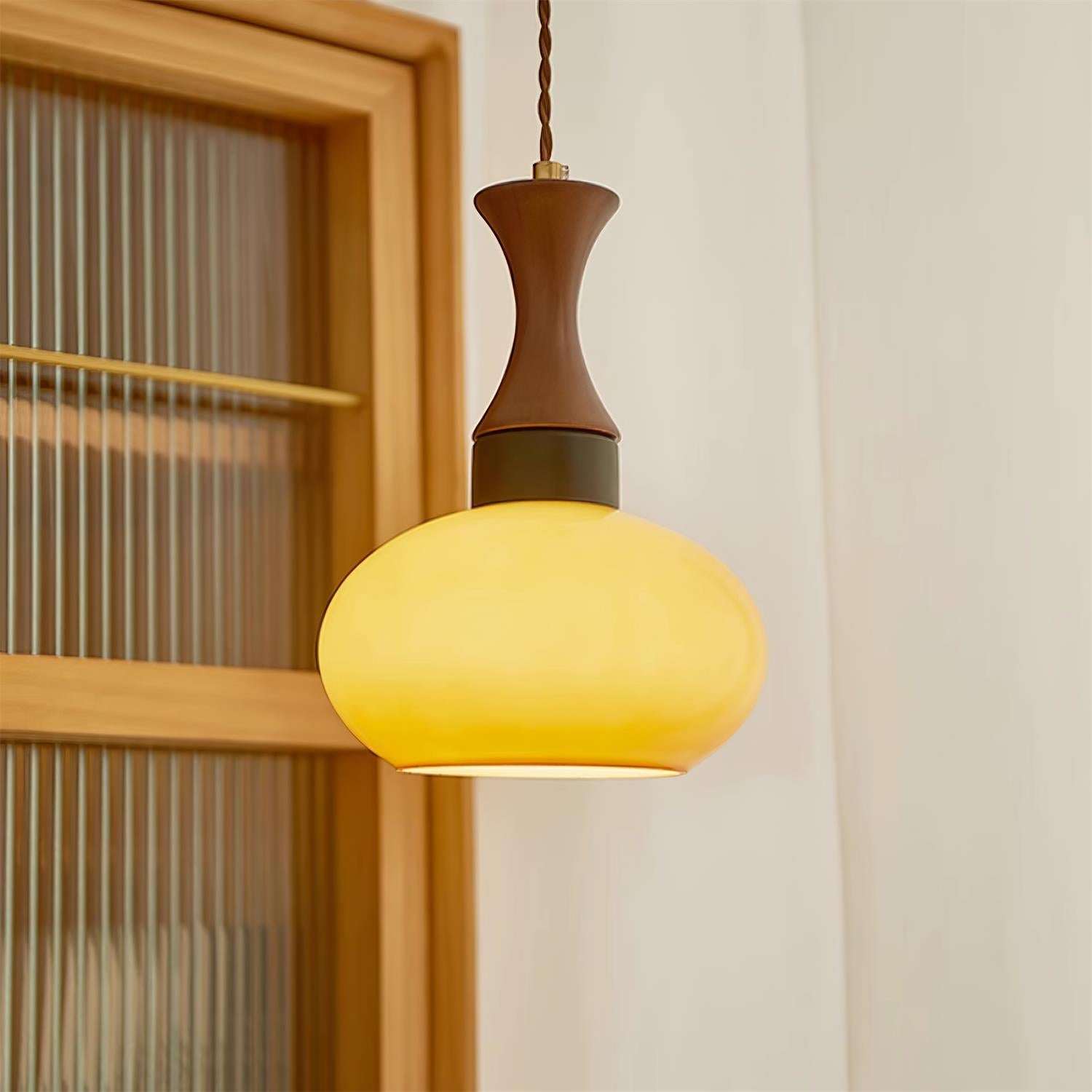 Charlotte Suspension Bois Verre