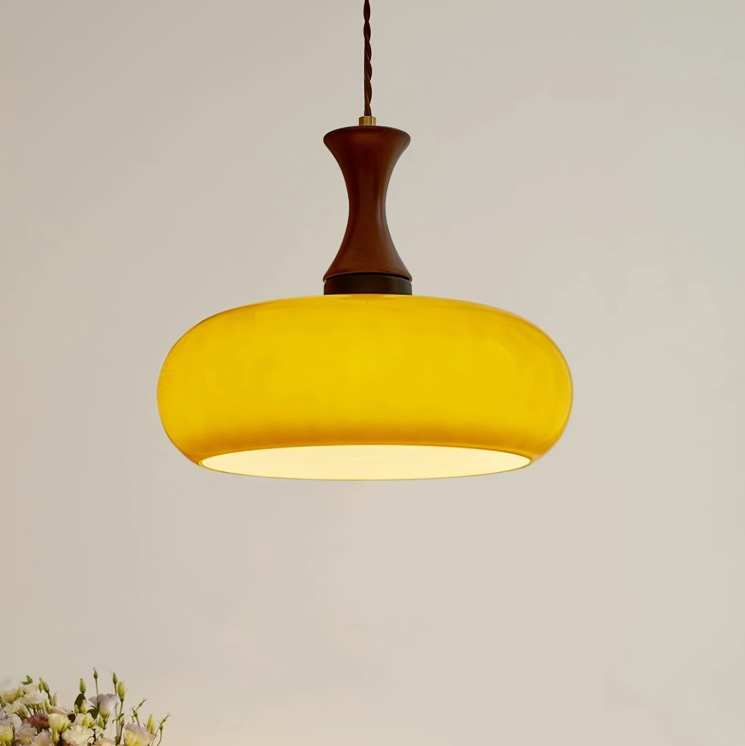 Charlotte Suspension Bois Verre