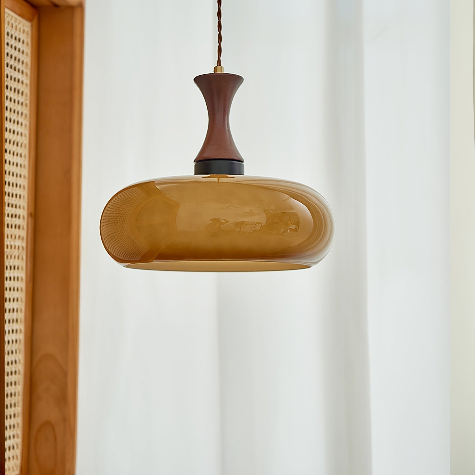 Charlotte Suspension Bois Verre