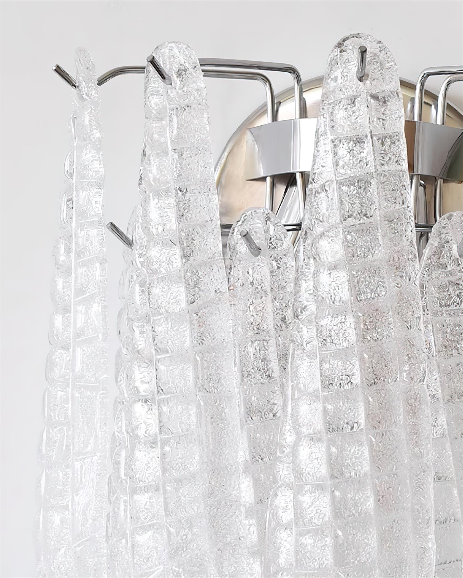 Mazzega Applique Murale Cascade en Verre en Forme de Goutte - Neutralighting
