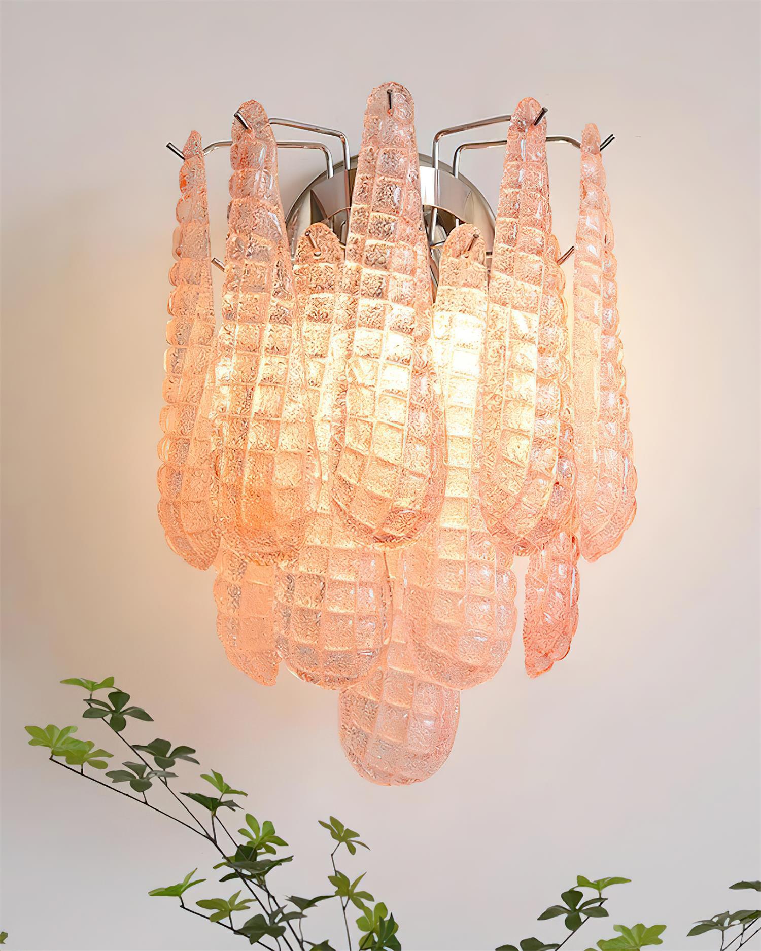 Mazzega Wall Lamp Teardrop Glass Cascade - Letslighting