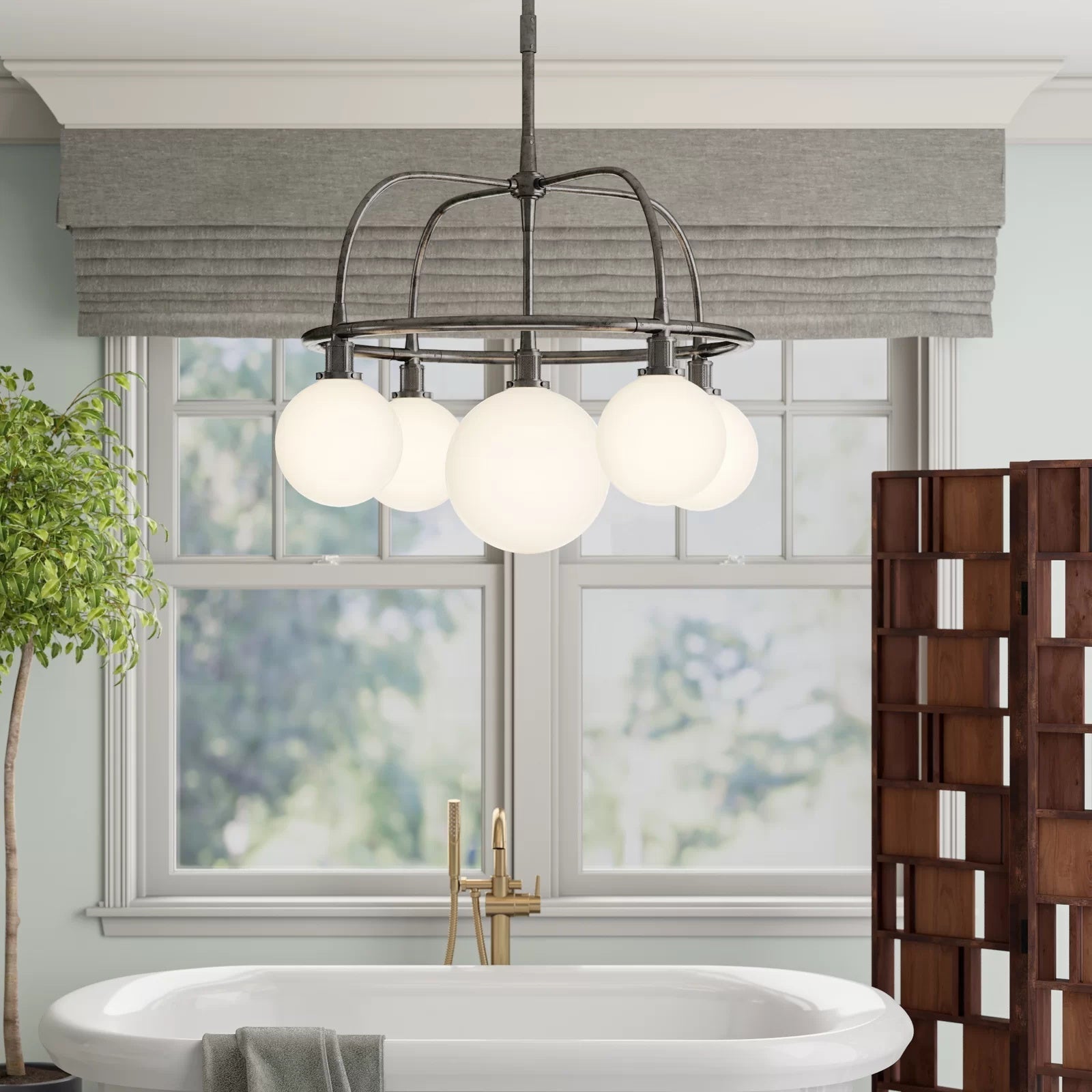 Vathea Lustre Métal Verre Minimaliste Moderne - Neutralighting